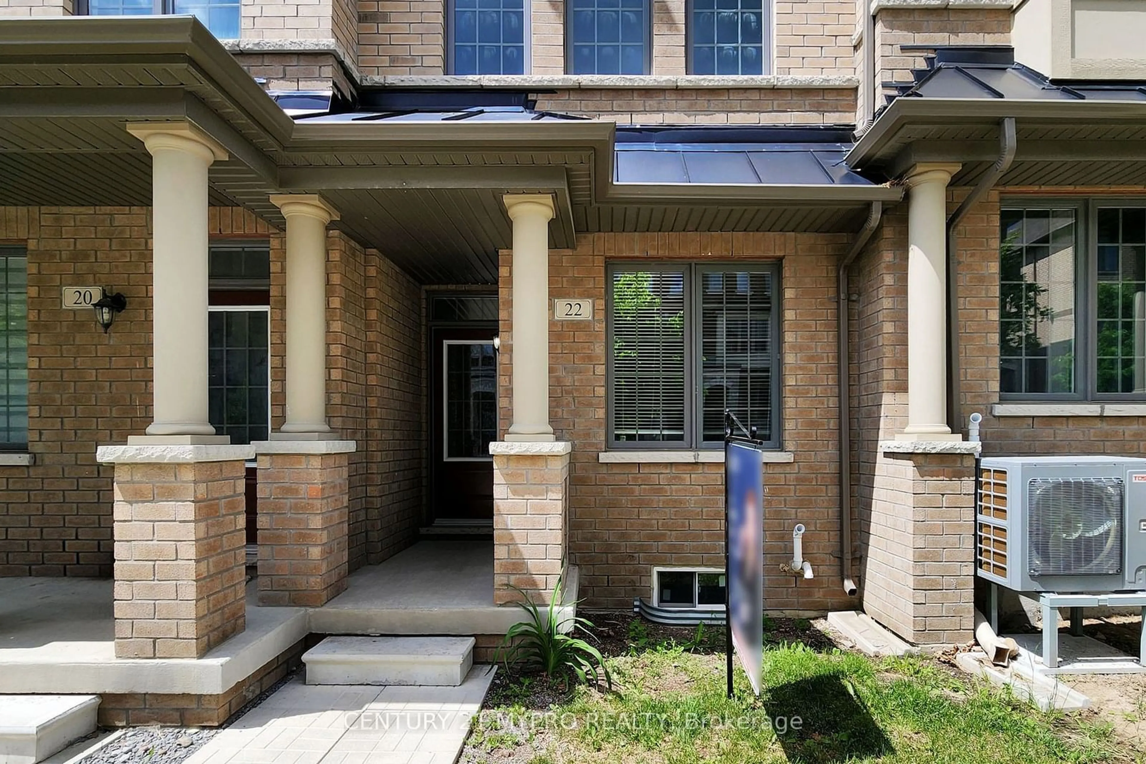 Home with brick exterior material for 22 Robert Joffre Leet Ave, Markham Ontario L6B 1P8