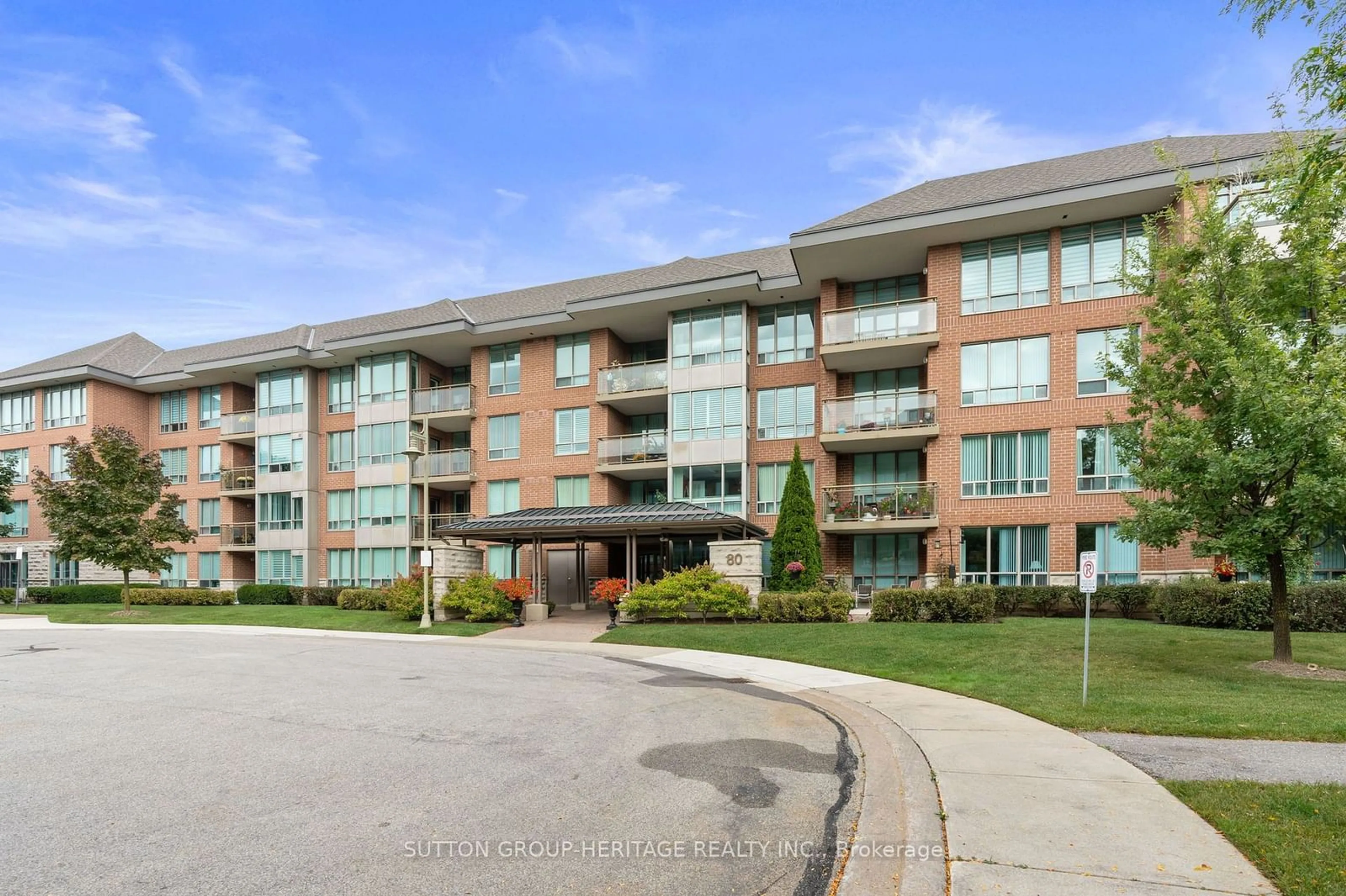 A pic from exterior of the house or condo, the front or back of building for 80 The Boardwalk Way #119, Markham Ontario L6E 1B8