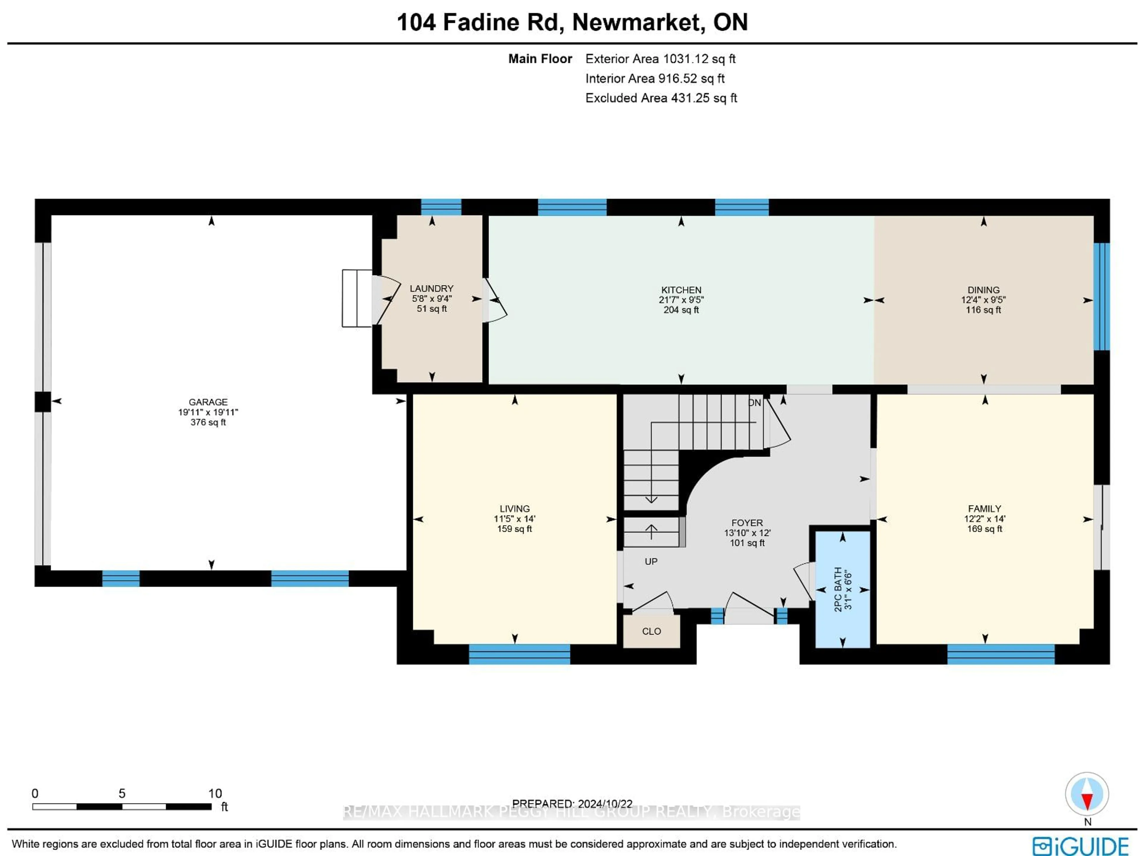 Floor plan for 104 Fadine Rd, Newmarket Ontario L3X 2P7