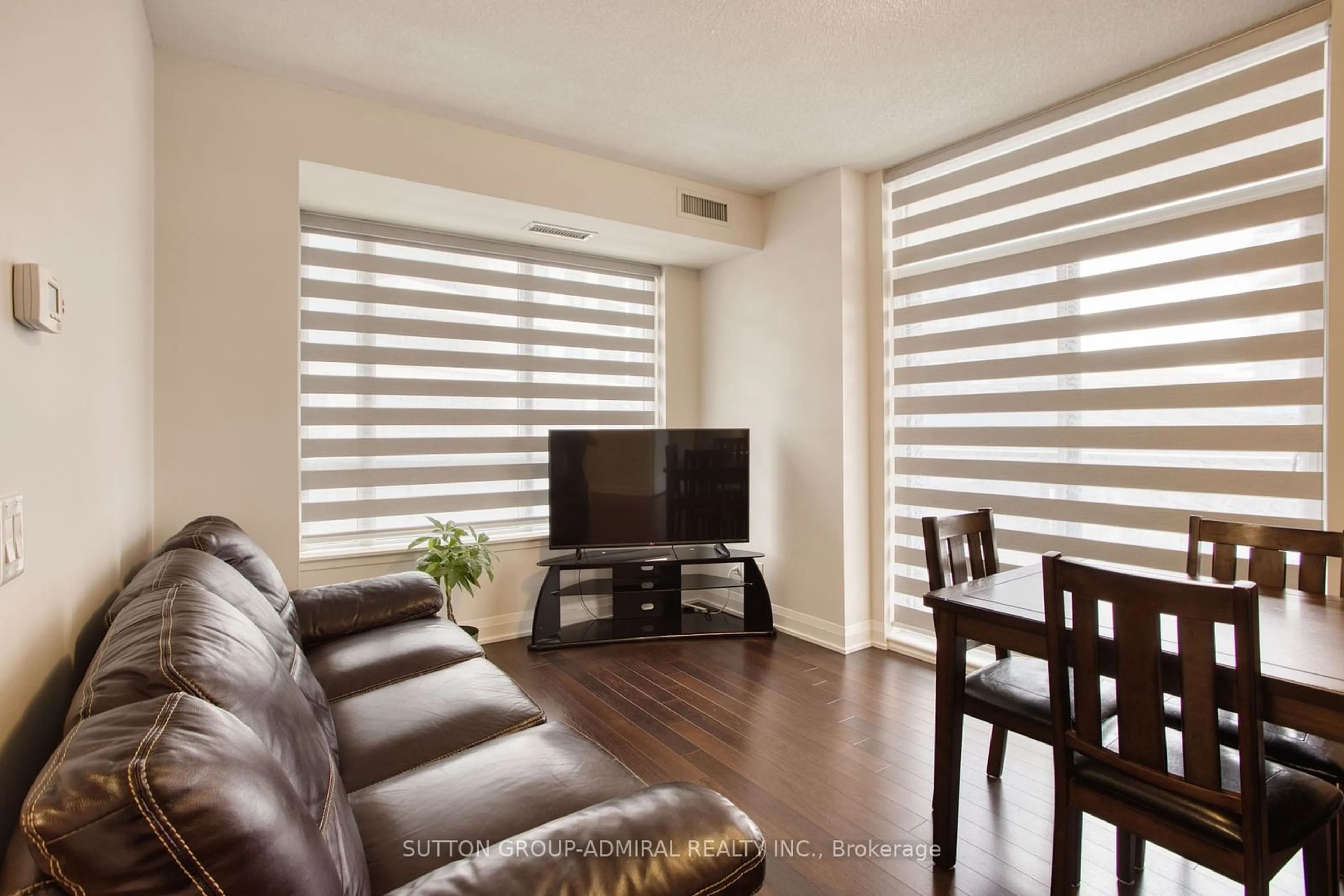 Living room, wood floors for 95 North Park Rd #204, Vaughan Ontario L4J 0J1