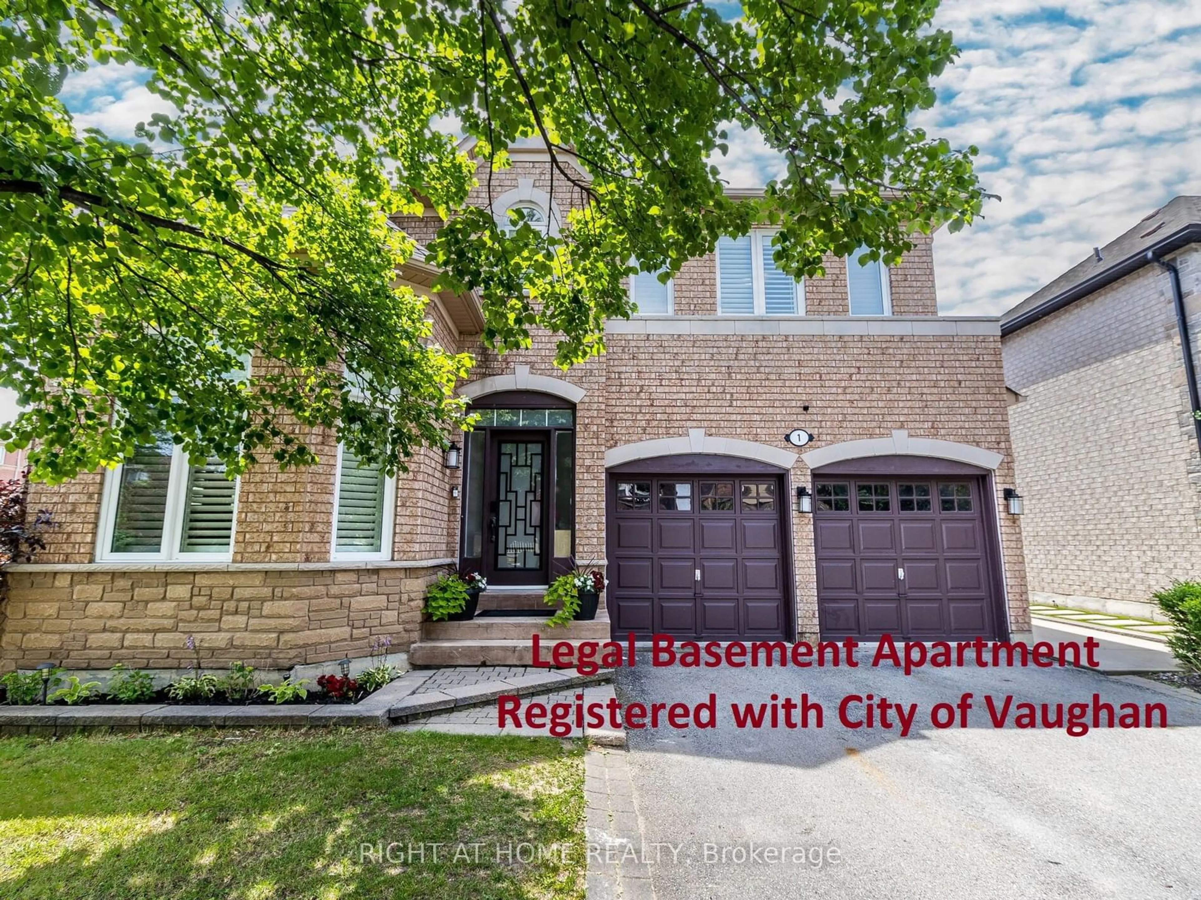 Home with brick exterior material for 1 Ferdinand Ave, Vaughan Ontario L6A 2Z4