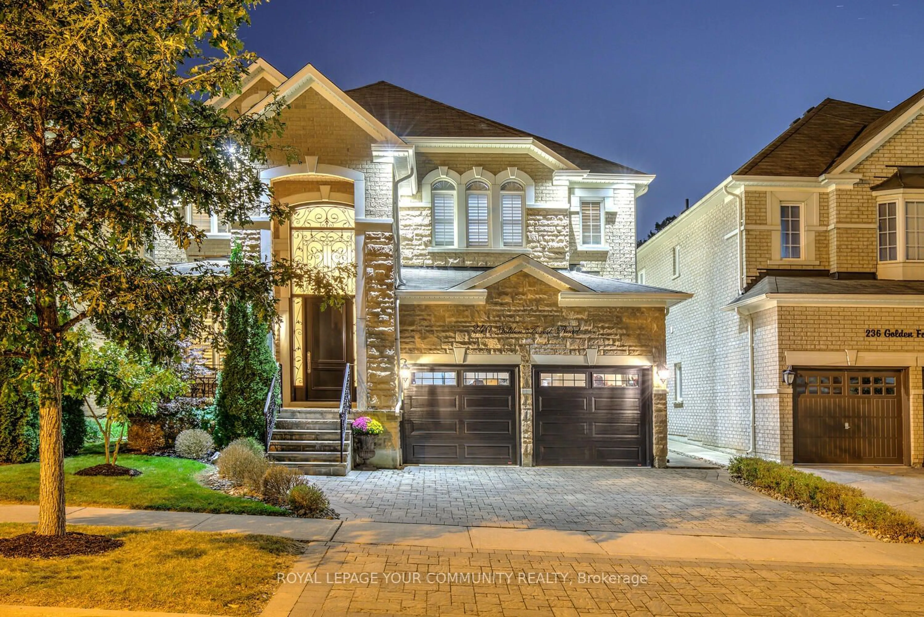 Home with brick exterior material for 240 Golden Forest Rd, Vaughan Ontario L6A 0S8