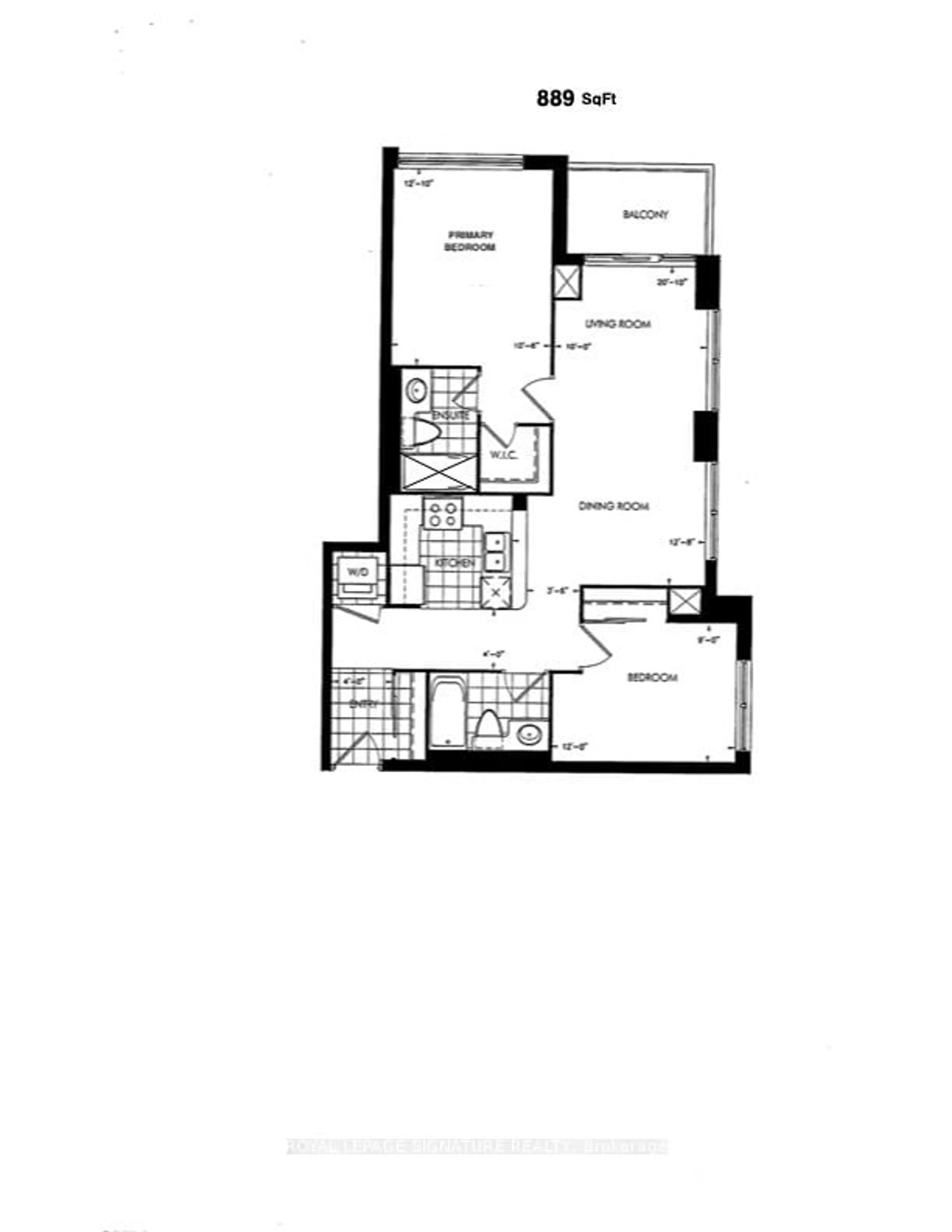 Floor plan for 30 North Park Rd #811, Vaughan Ontario L4J 0G6