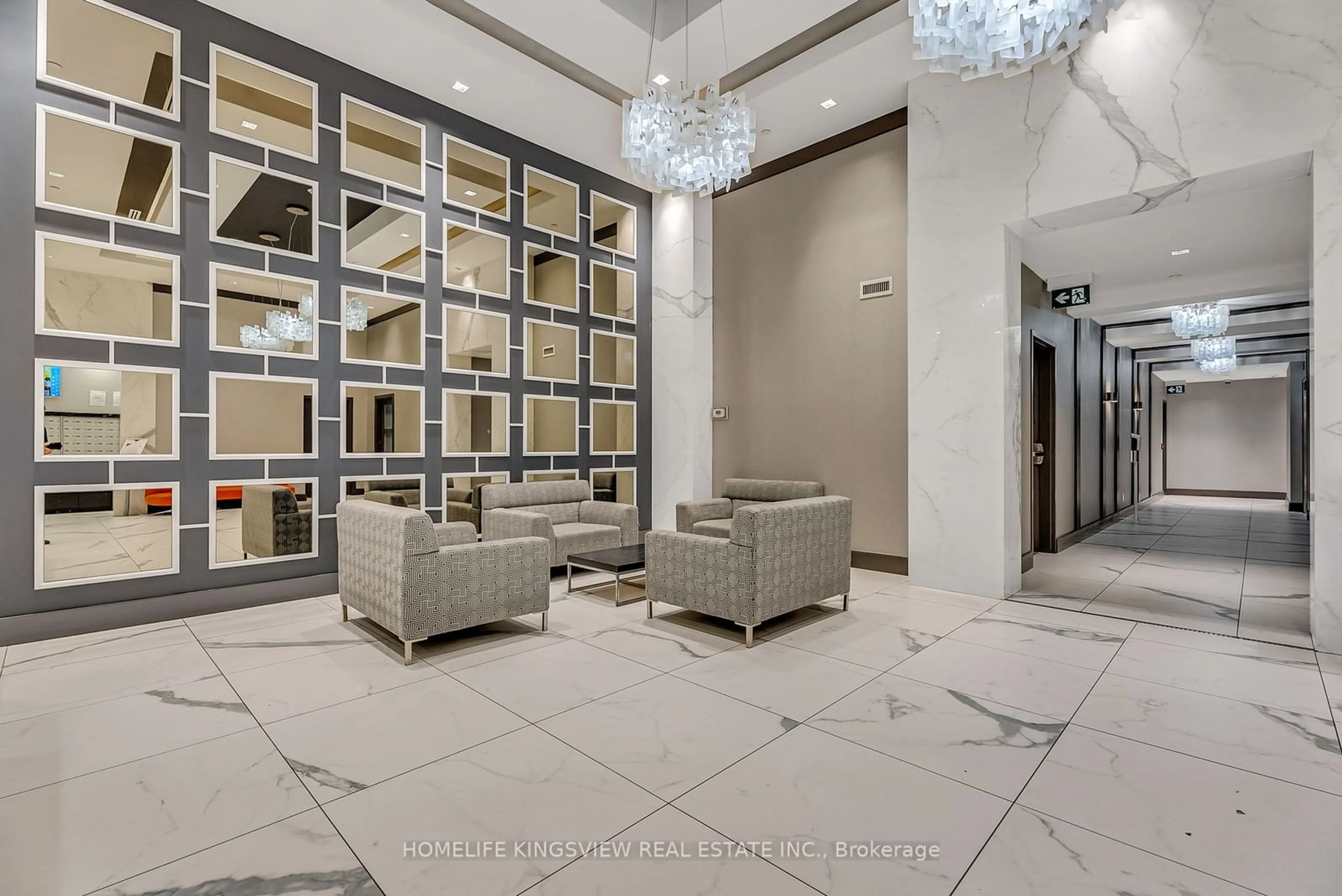 Indoor lobby, cement floor for 3700 hwy 7 #1802, Vaughan Ontario L4L 0G8