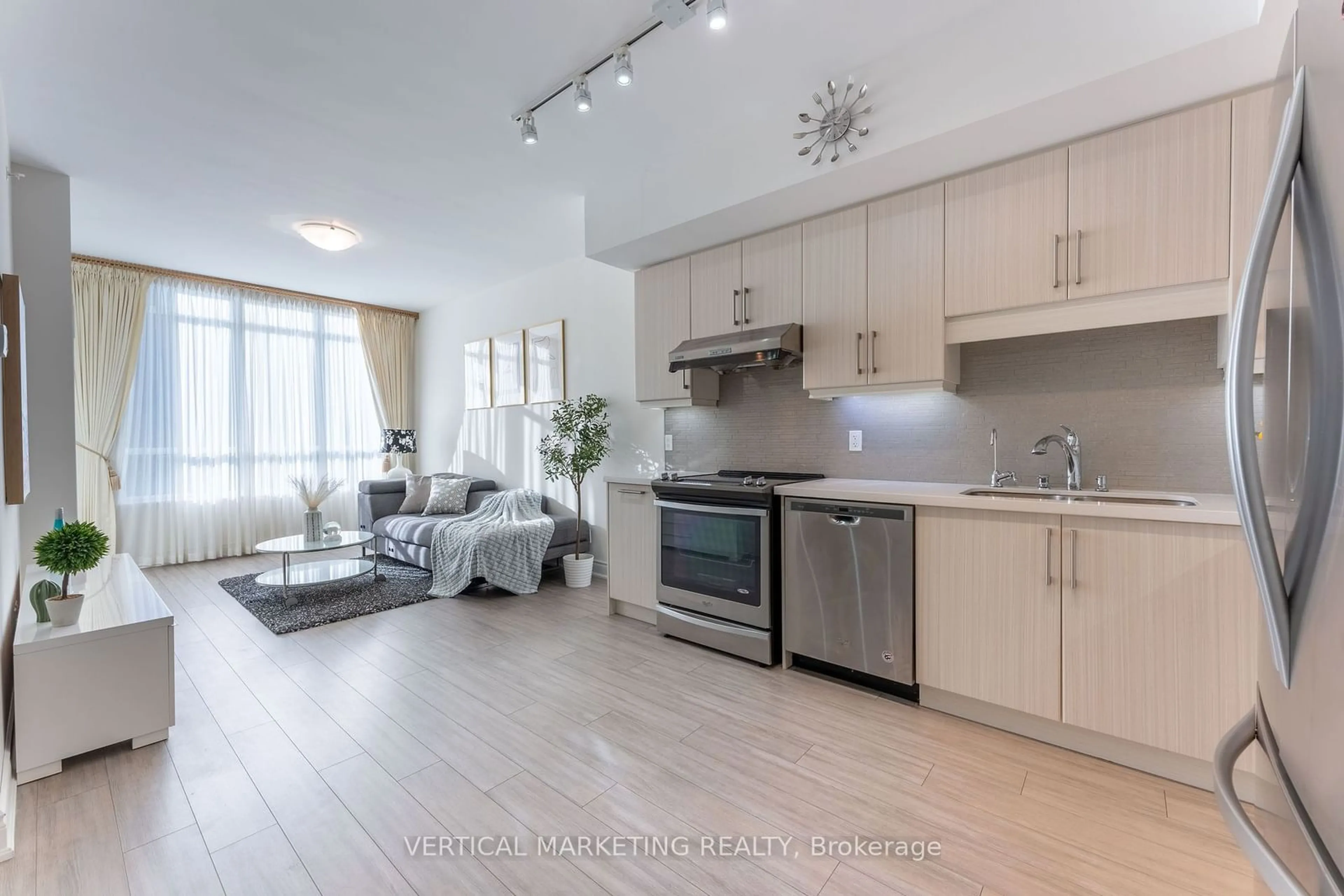 Open concept kitchen for 33 Clegg Rd #520, Markham Ontario L6G 0B2