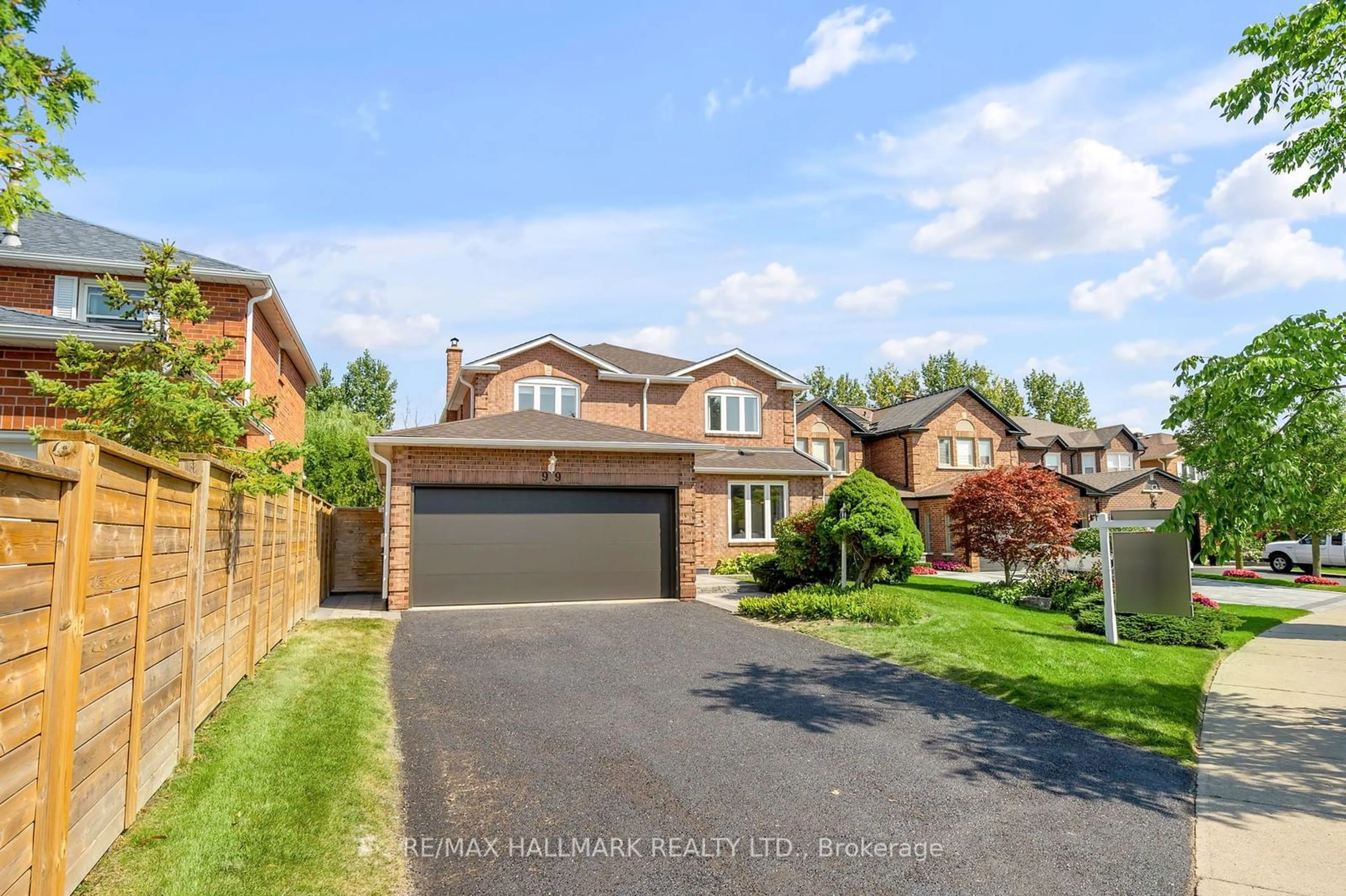 Frontside or backside of a home, the street view for 99 Belmont Cres, Vaughan Ontario L6A 1L7