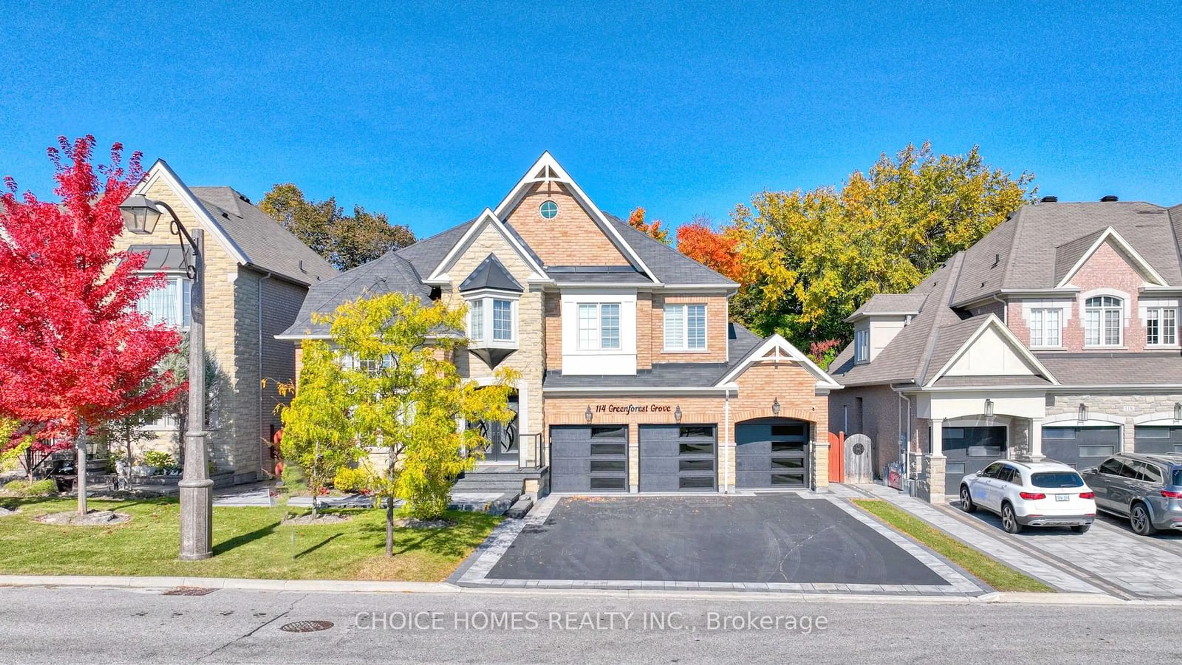 Home with brick exterior material for 114 Greenforest Grve, Whitchurch-Stouffville Ontario L4A 1S7