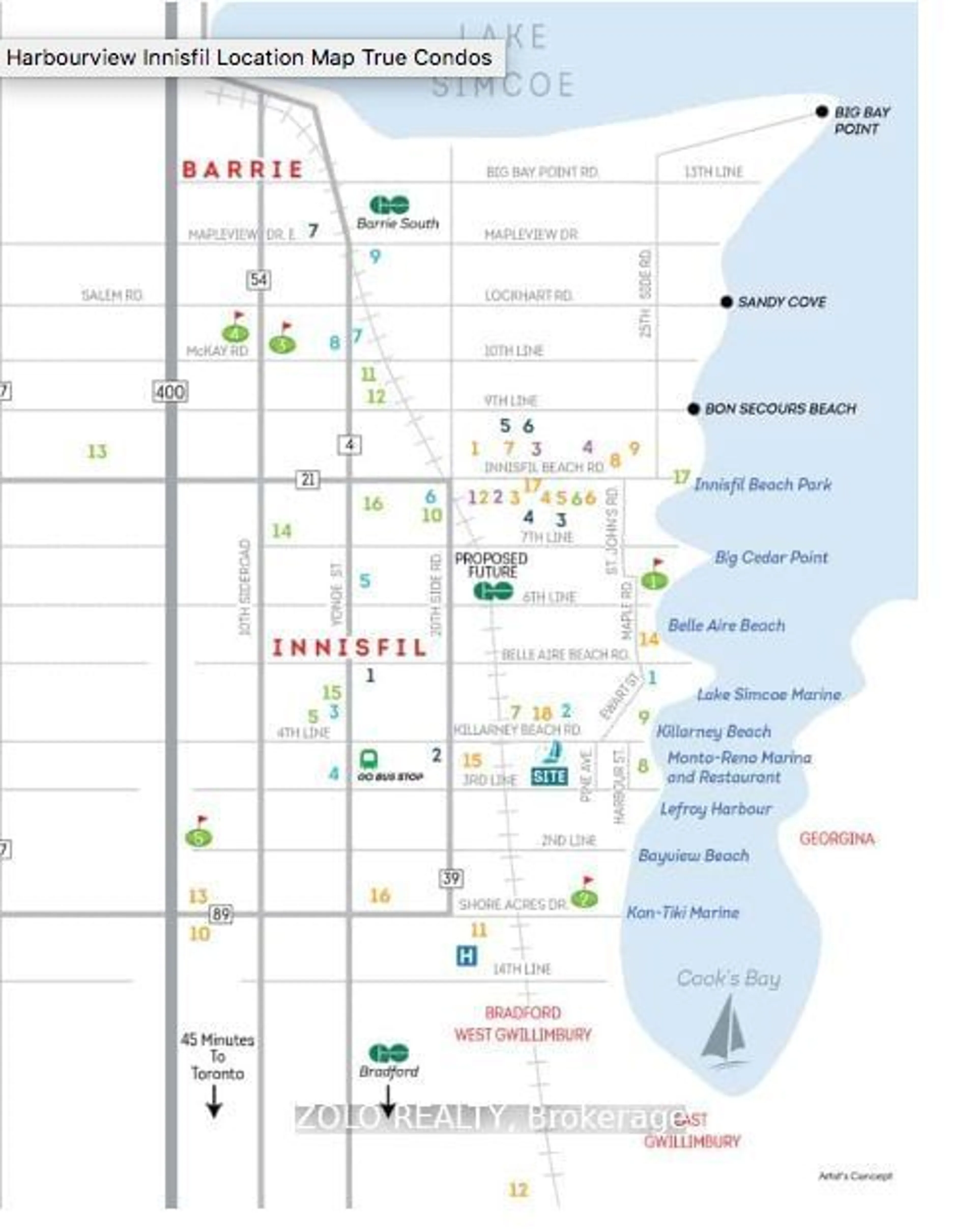 Picture of a map for Lot 14 Davis Loop Circ, Innisfil Ontario L0L 1W0