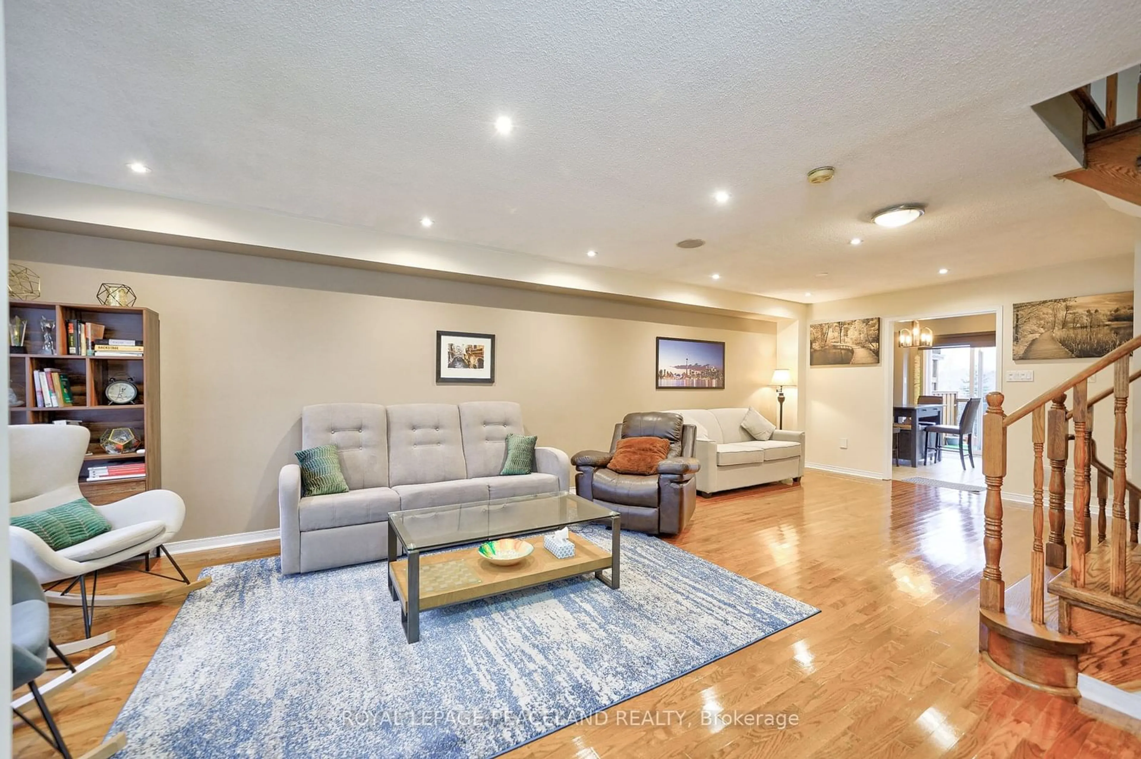 Living room, wood floors for 483 Jim Barber Crt, Newmarket Ontario L3Y 9E6