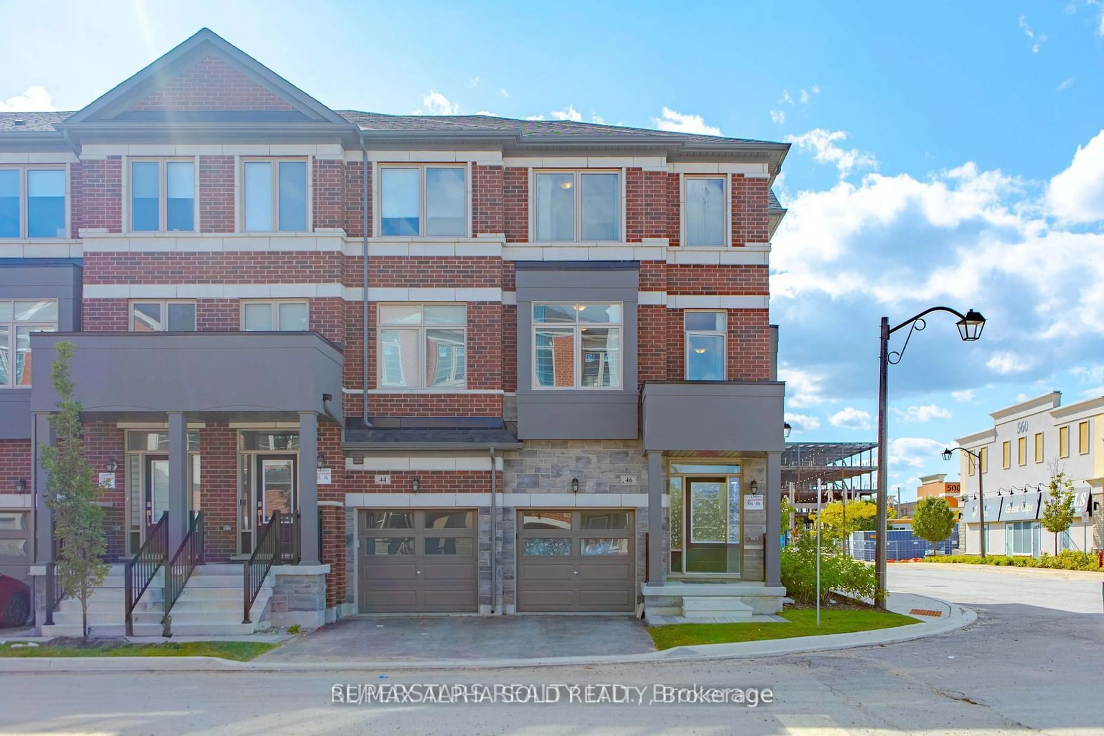 A pic from exterior of the house or condo, the street view for 46 Sissons Way, Markham Ontario L6B 1R2