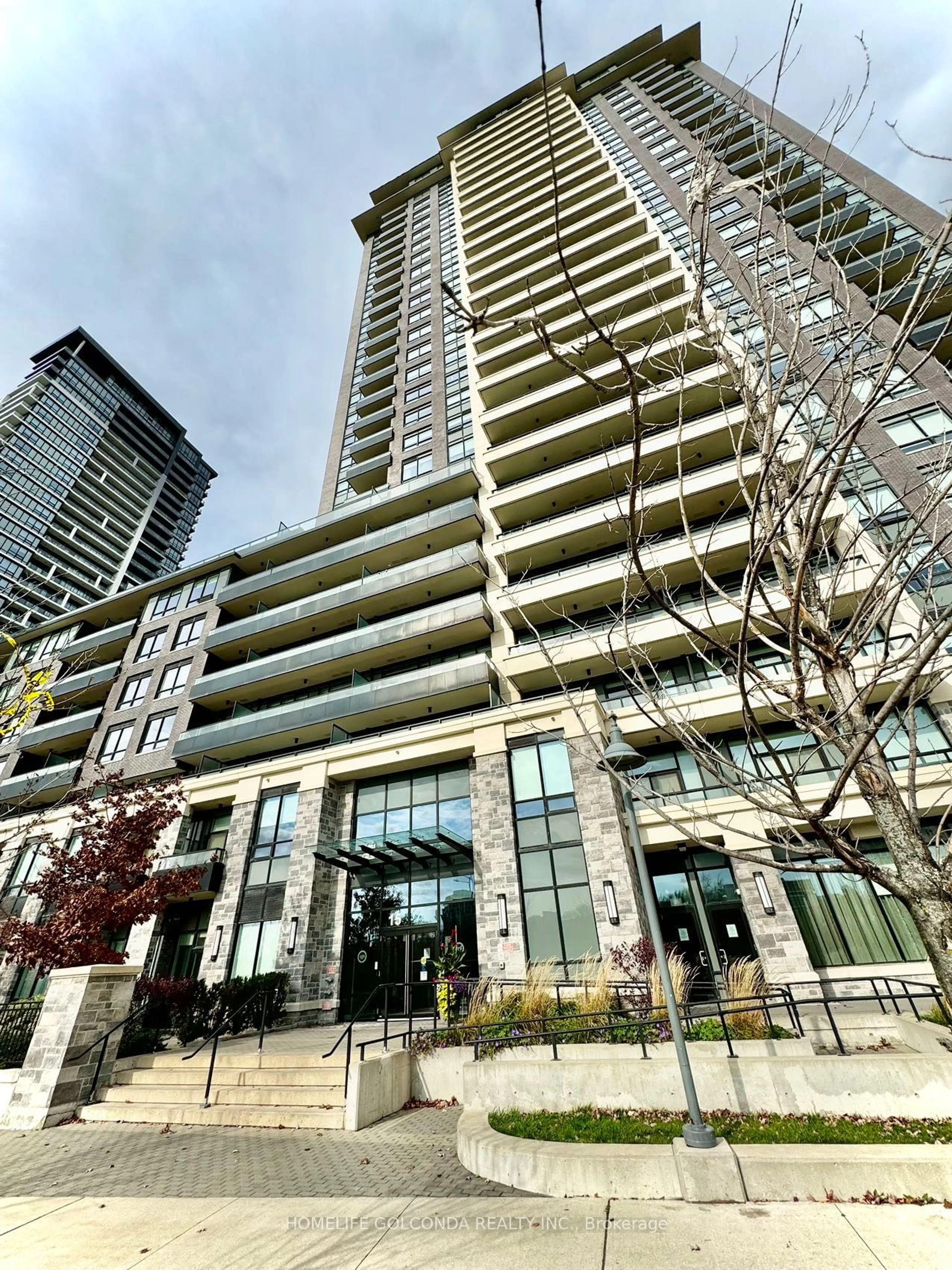 A pic from exterior of the house or condo, the front or back of building for 15 Water Walk Dr #2109, Markham Ontario L6G 0G2