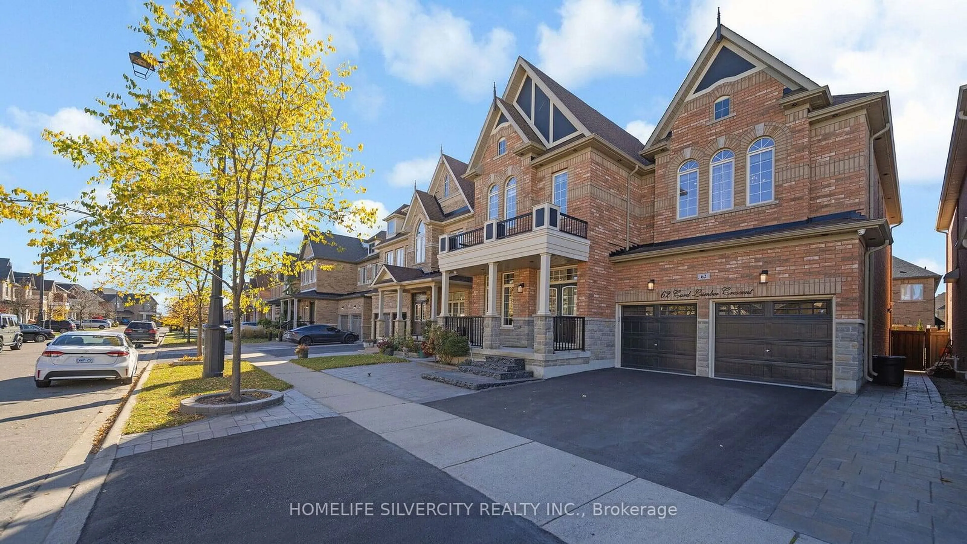 A pic from exterior of the house or condo, the street view for 62 Card Lumber Cres, Vaughan Ontario L4H 3N5