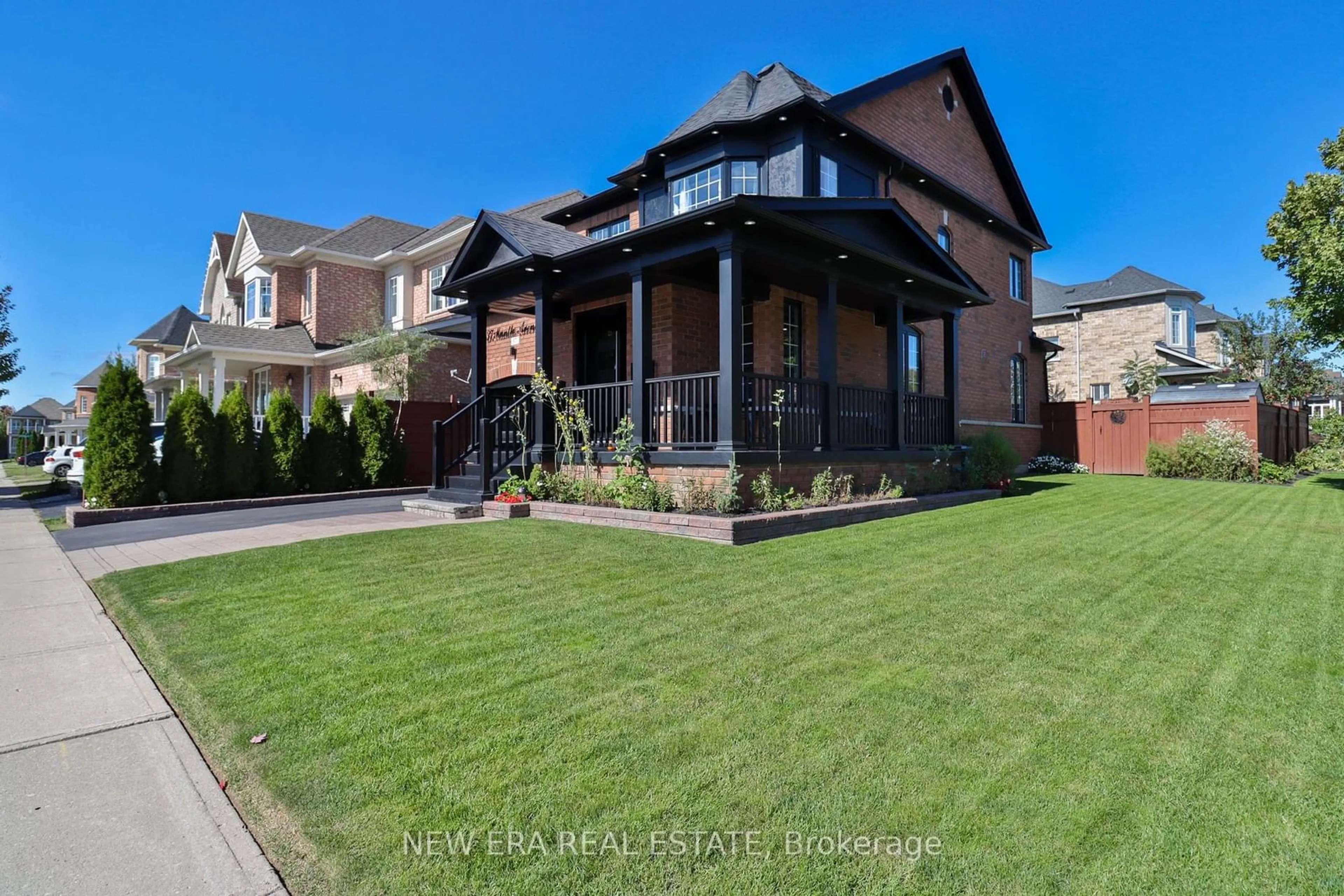 Frontside or backside of a home, the fenced backyard for 37 Mantle Ave, Whitchurch-Stouffville Ontario L4A 0M7