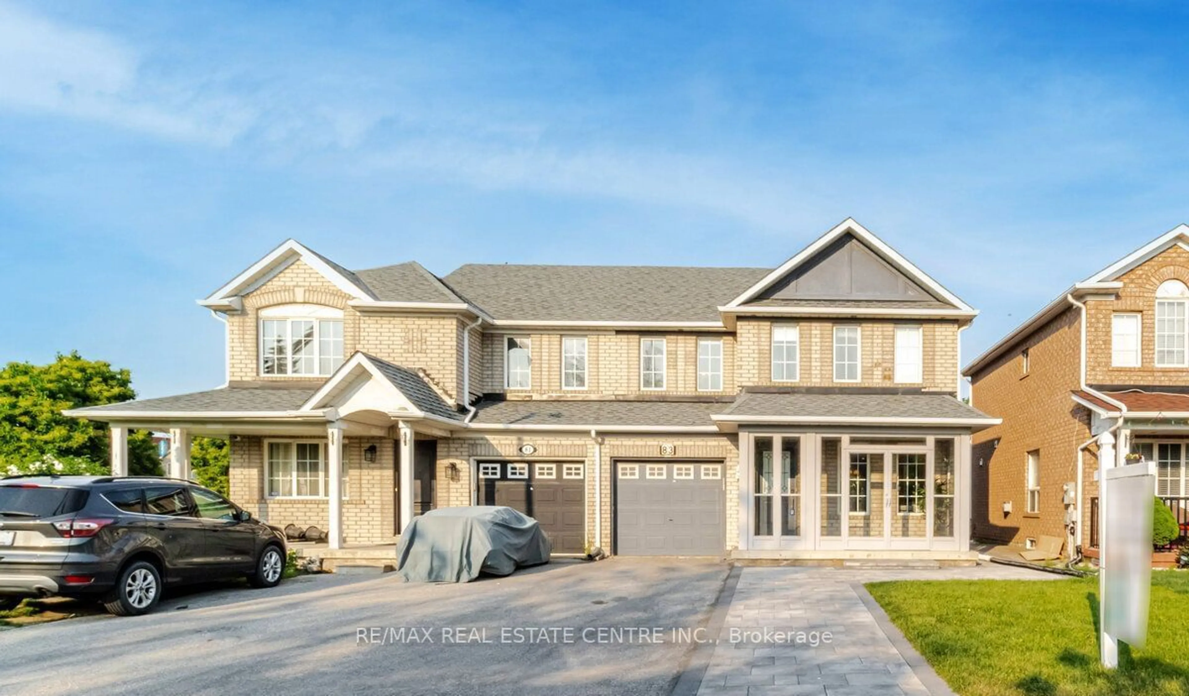 Frontside or backside of a home, the street view for 83 Convoy Cres, Vaughan Ontario L6A 3H3