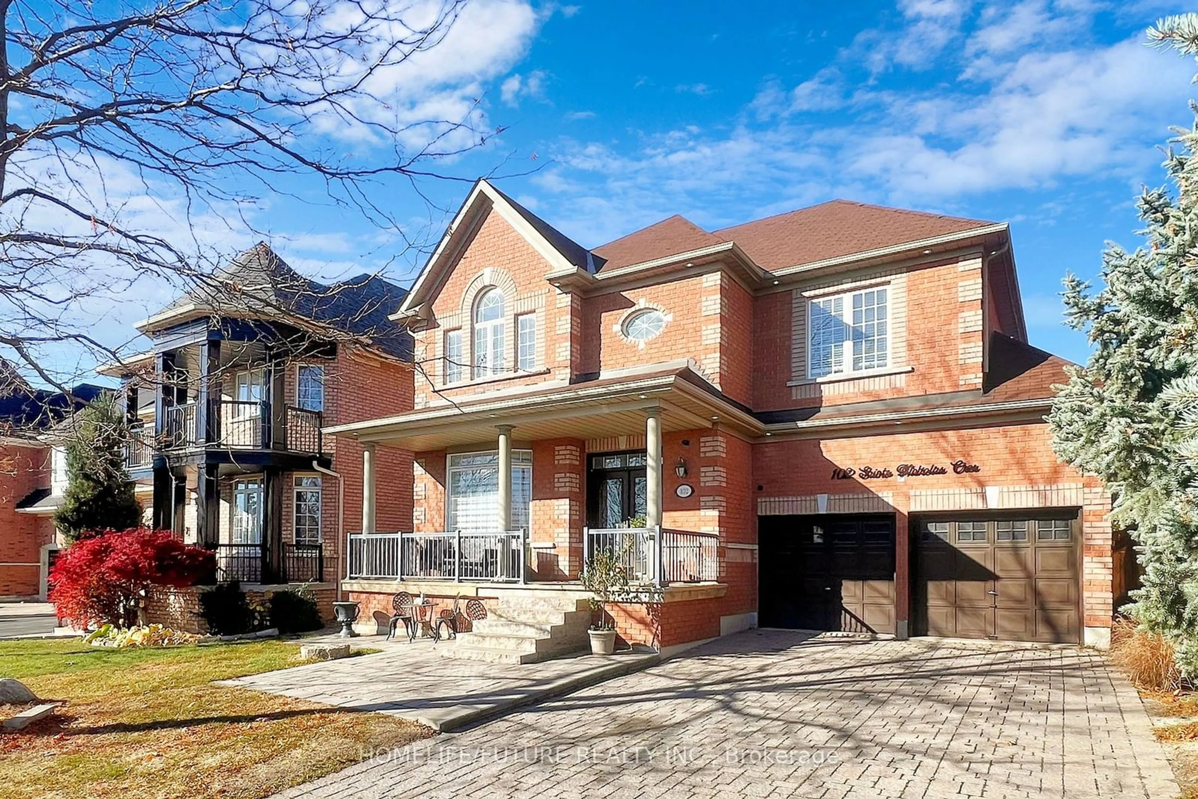 Home with brick exterior material for 102 Saint Nicholas Cres, Vaughan Ontario L4H 3E6