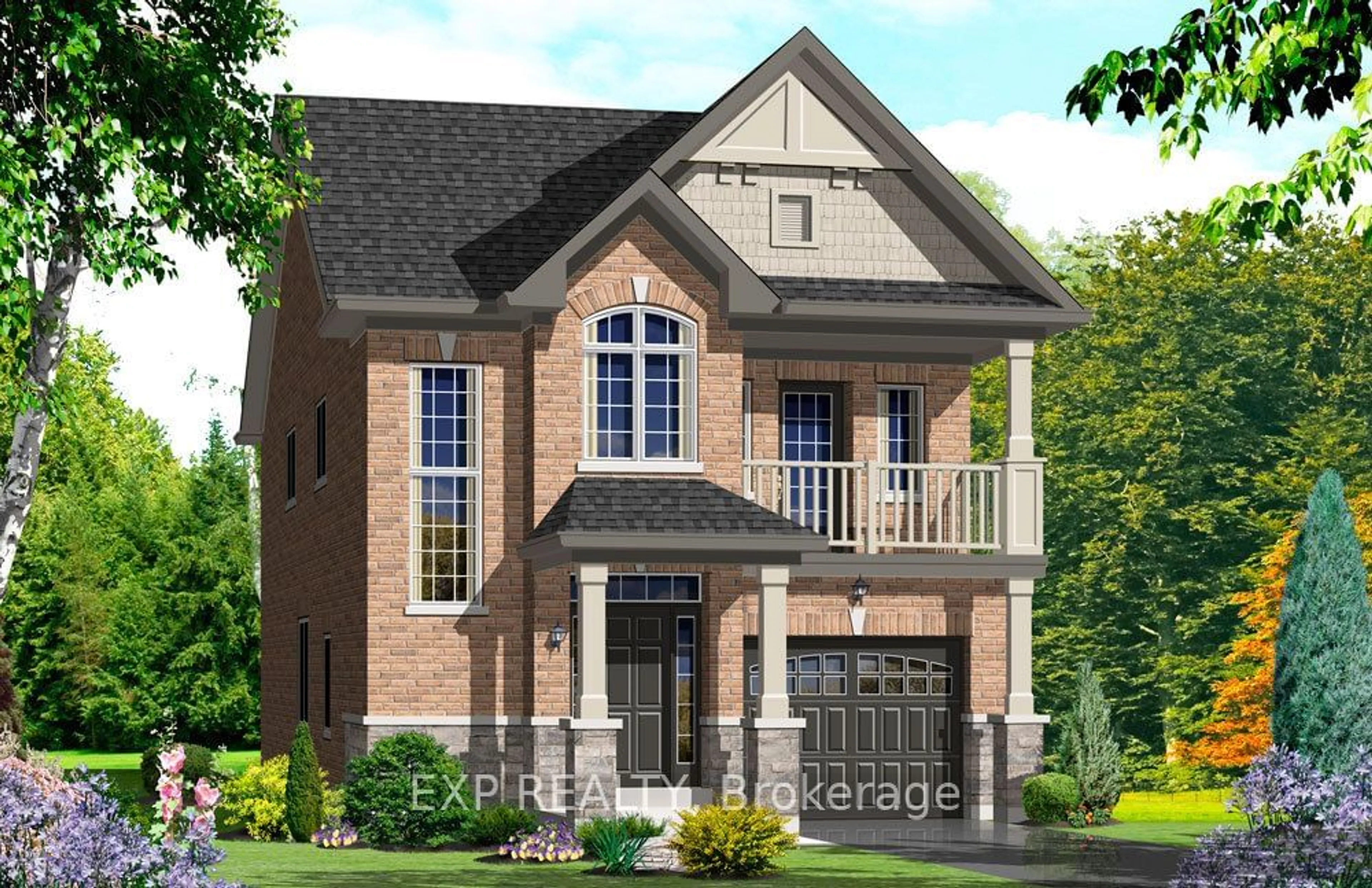 Home with brick exterior material for 14E Wayne Allison Dr, Georgina Ontario L0E 1R0