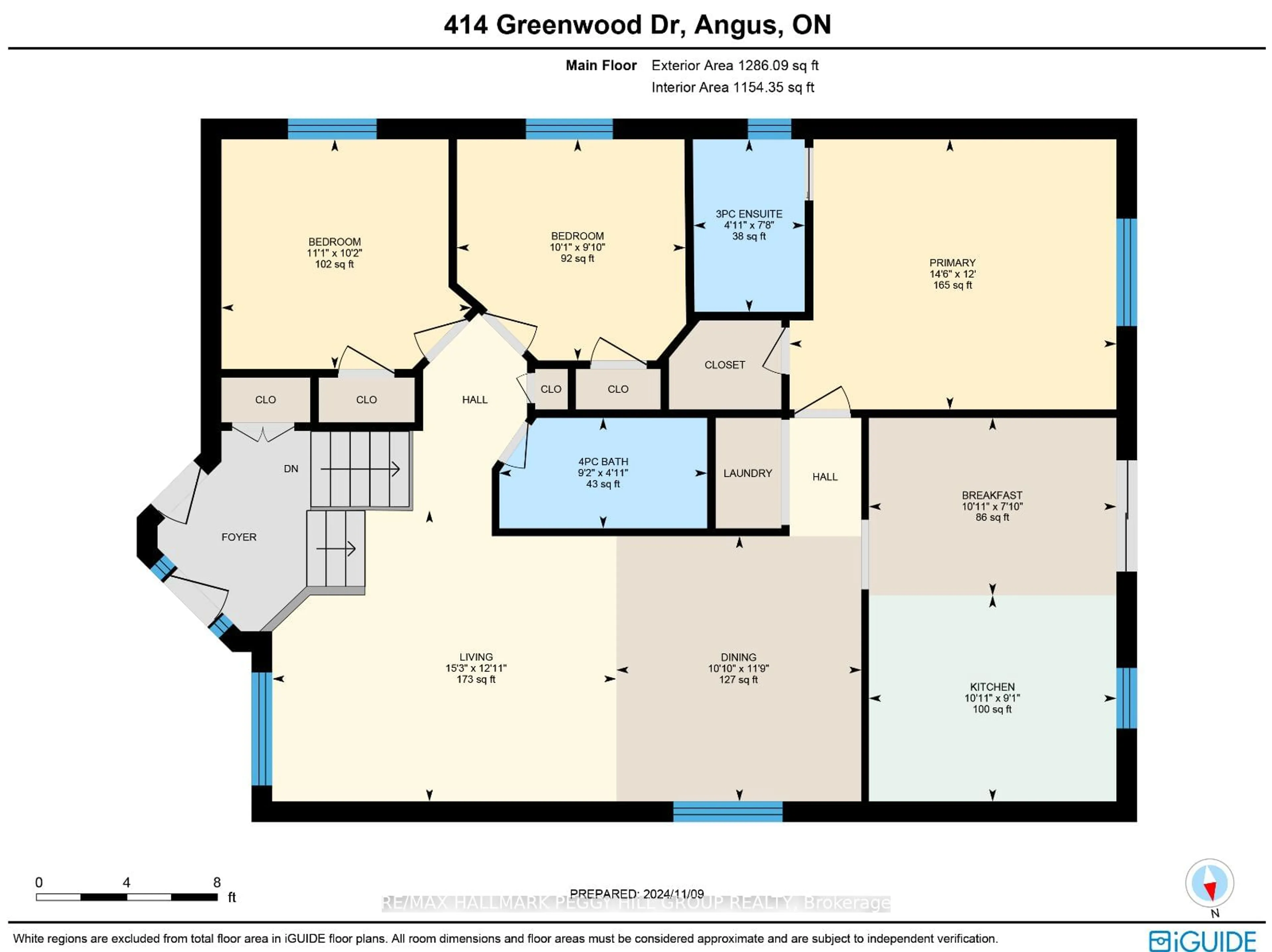 Floor plan for 414 Greenwood Dr, Essa Ontario L3W 0P7