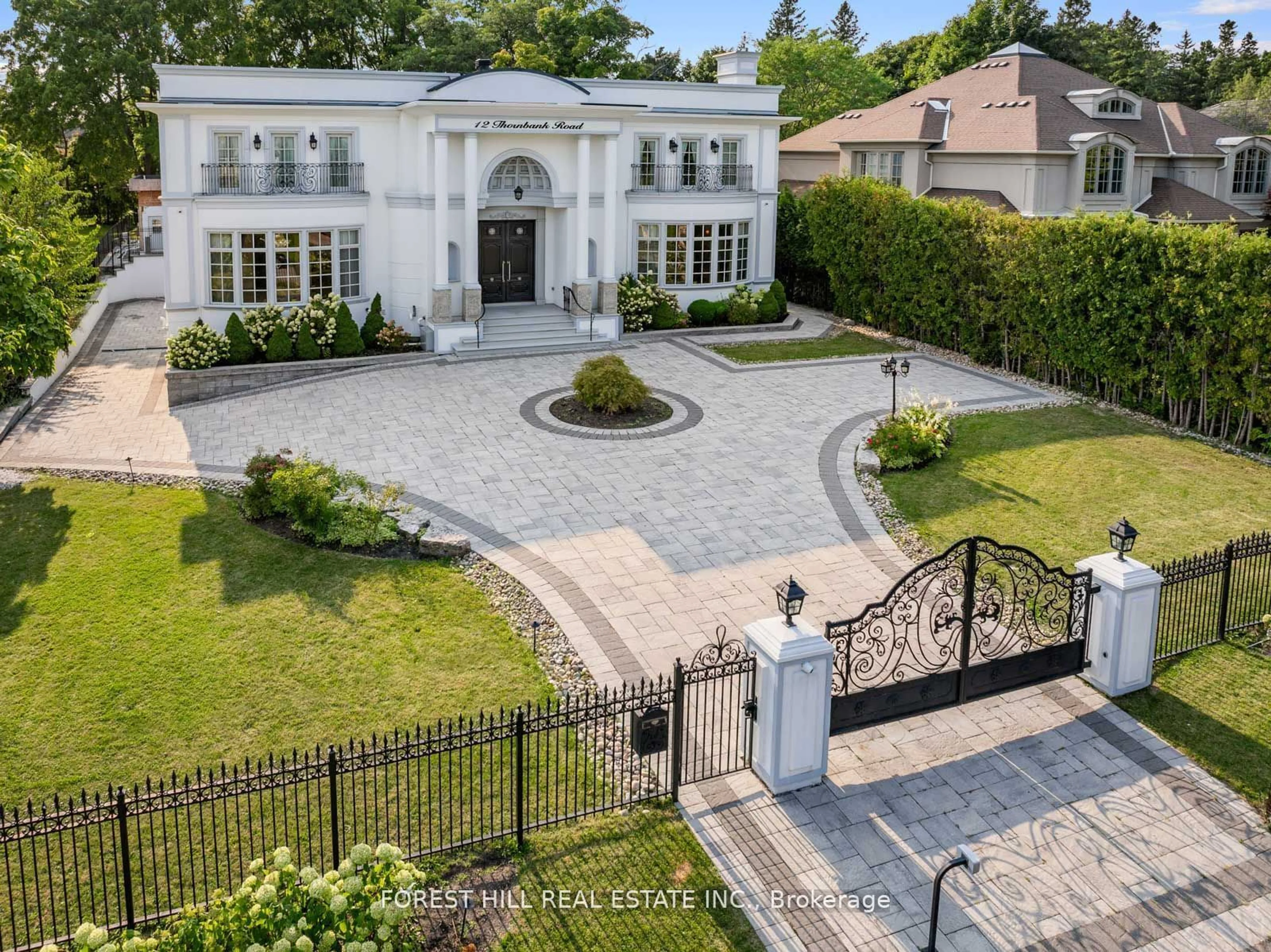 Frontside or backside of a home, the street view for 12 Thornbank Rd, Vaughan Ontario L4J 2A2