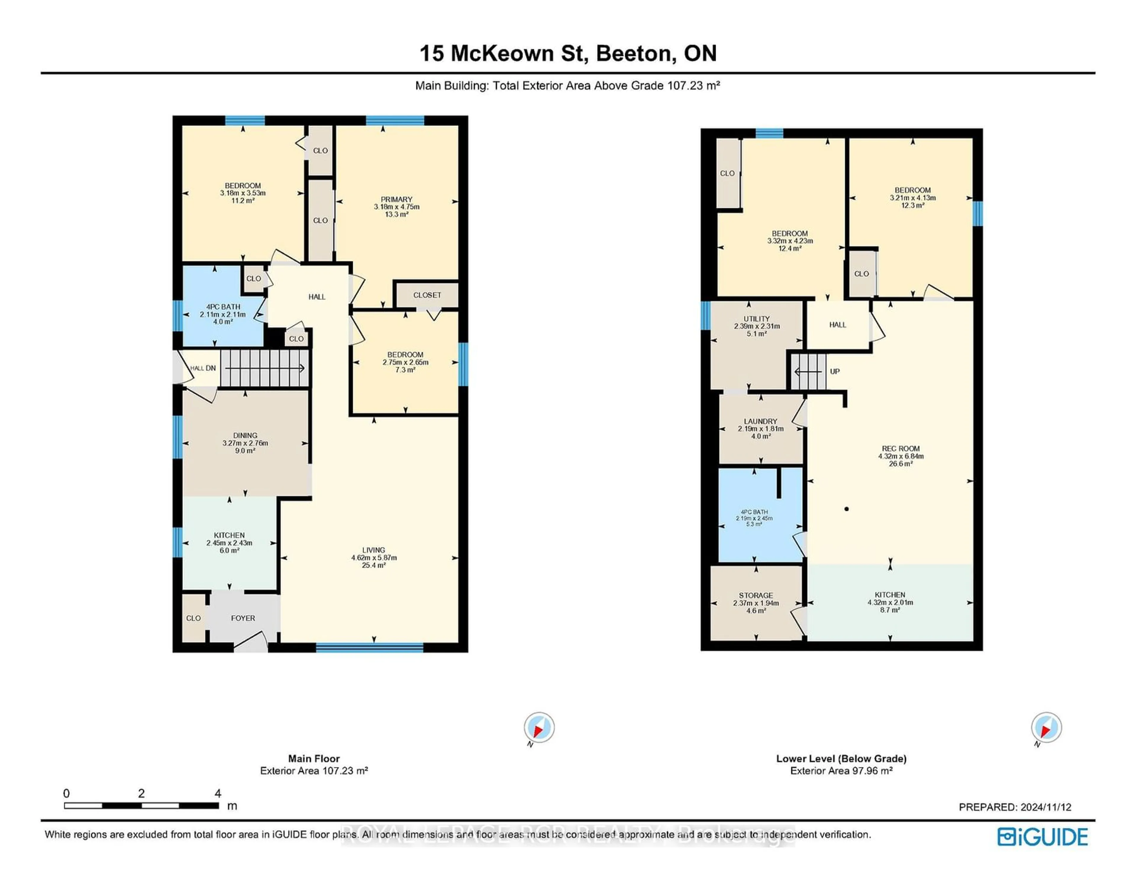 Floor plan for 15 McKeown St, New Tecumseth Ontario L0G 1A0