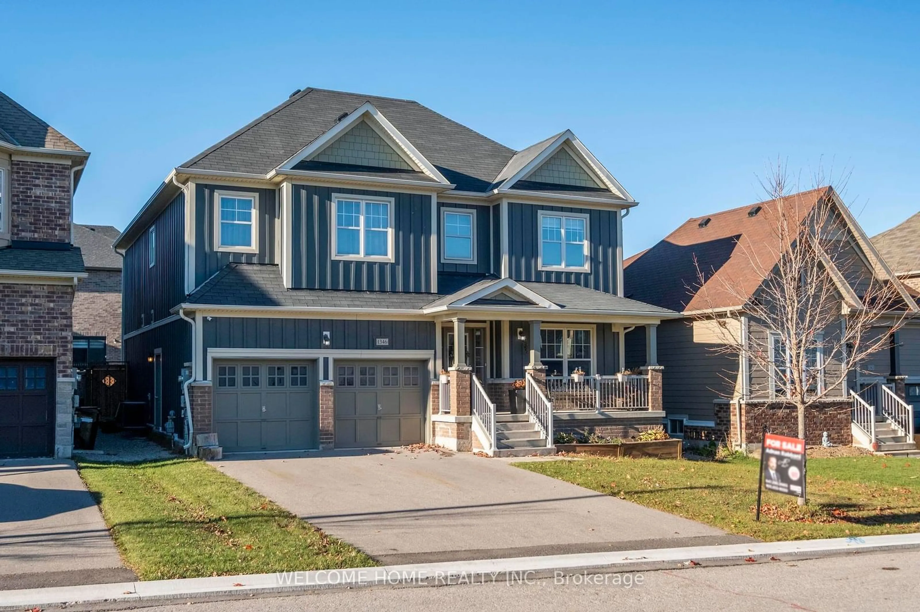 Frontside or backside of a home, the street view for 1346 Bardeau St, Innisfil Ontario L0L 1W0