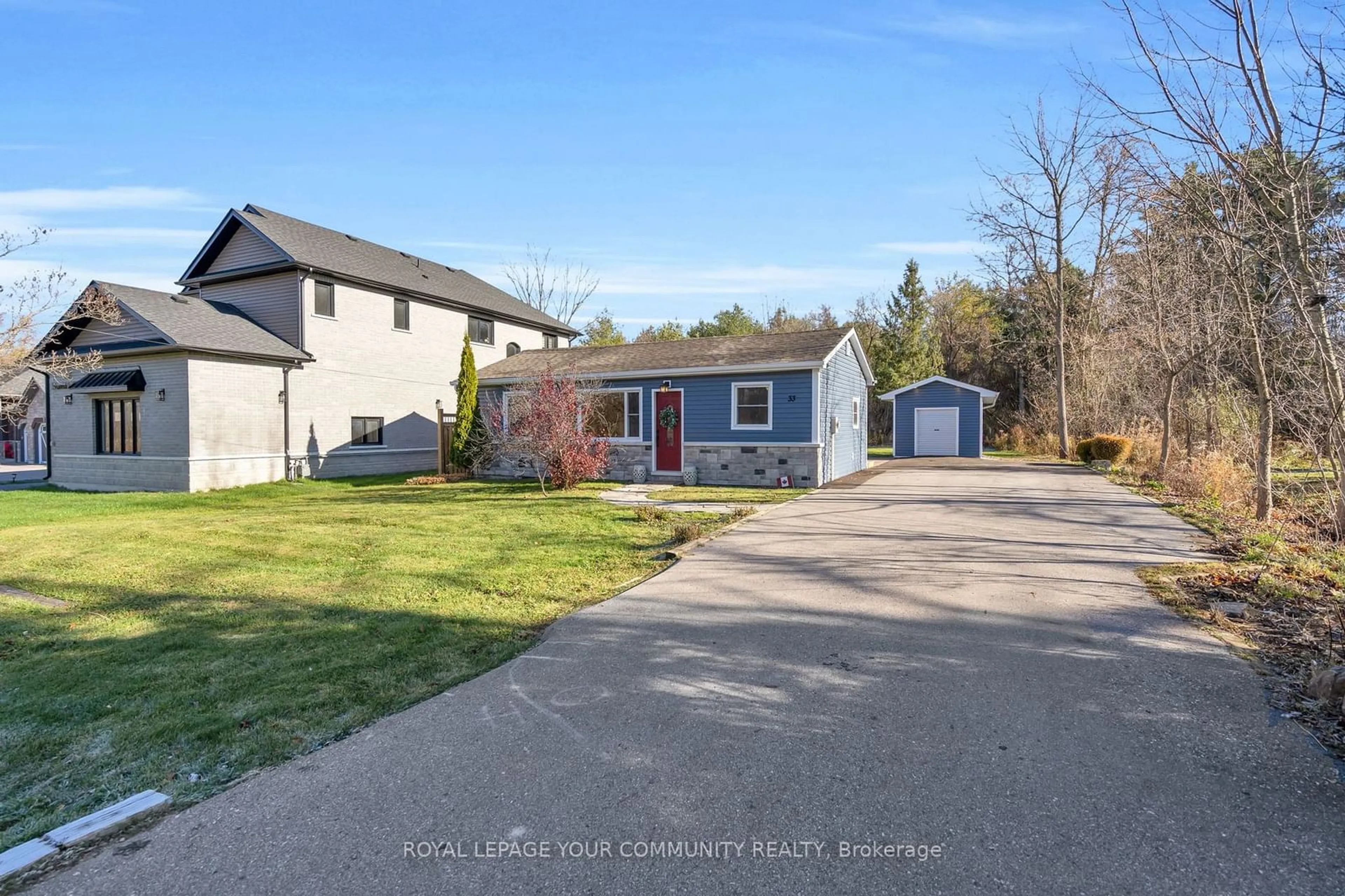 Frontside or backside of a home, cottage for 33 Sunnidale Blvd, Georgina Ontario L0E 1L0