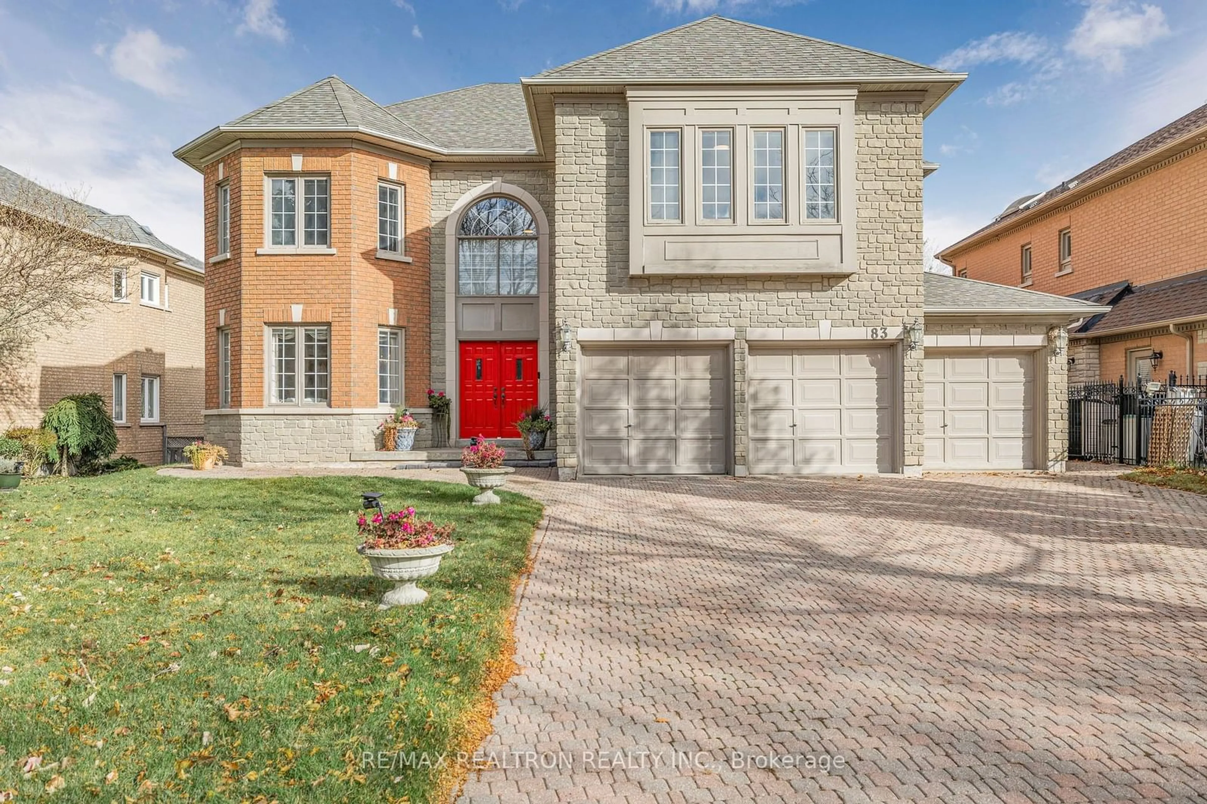 Home with brick exterior material for 83 Emerald Garden Crt, Markham Ontario L6C 1W3