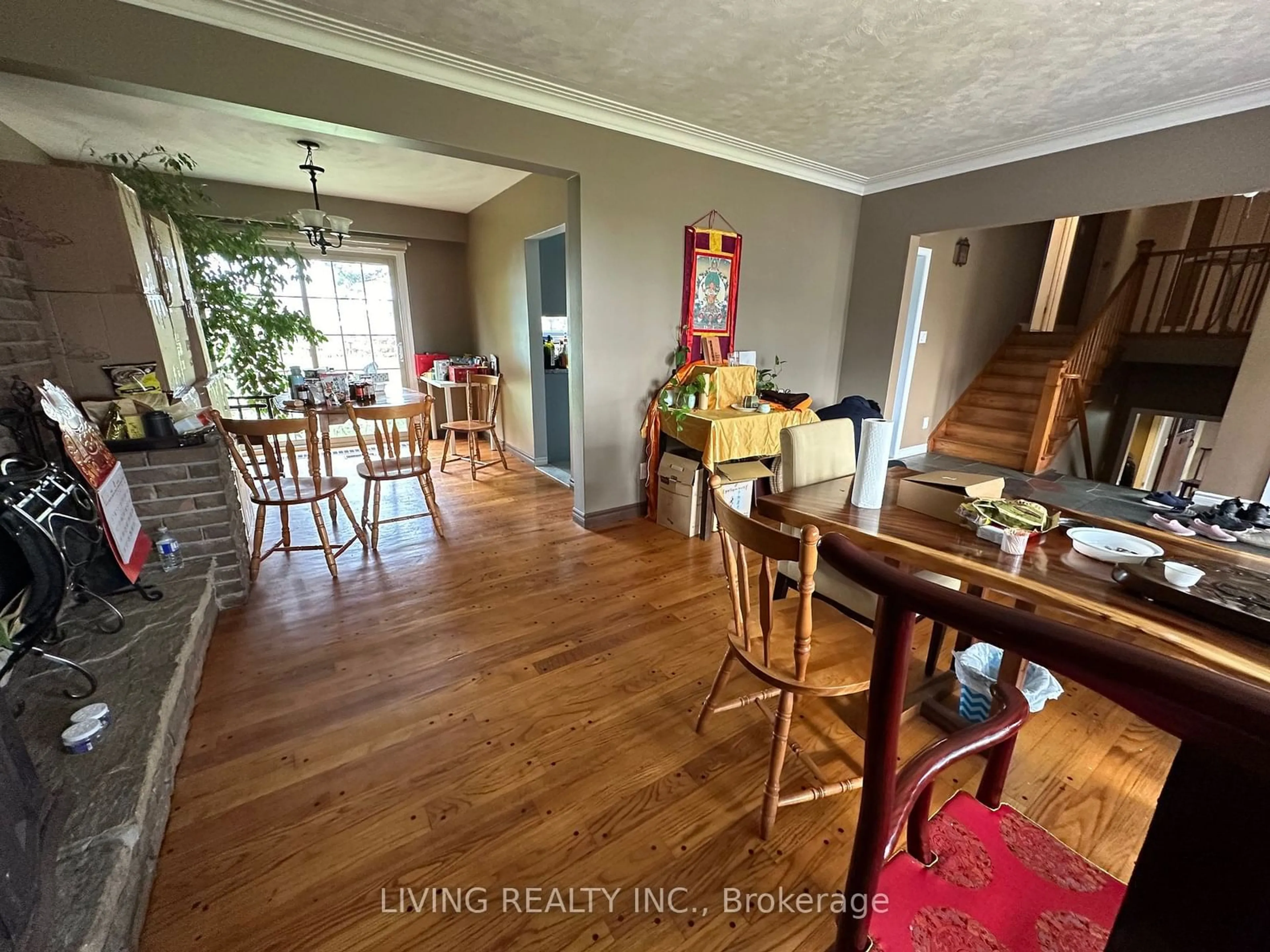 Dining room, wood floors, cottage for 5020 19th Ave, Markham Ontario L6C 1M4