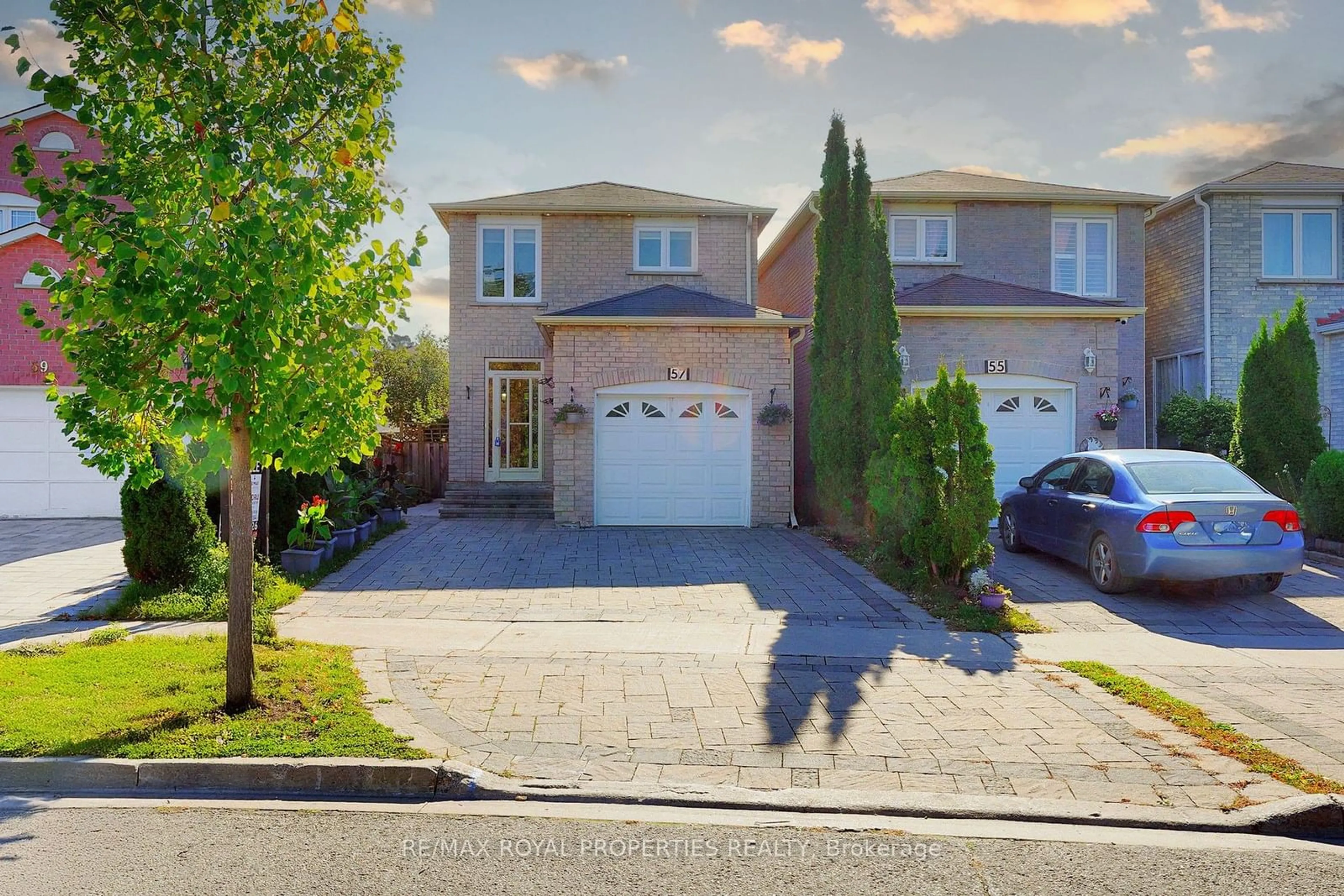 Frontside or backside of a home, the street view for 57 Chloe Cres, Markham Ontario L3S 2H8