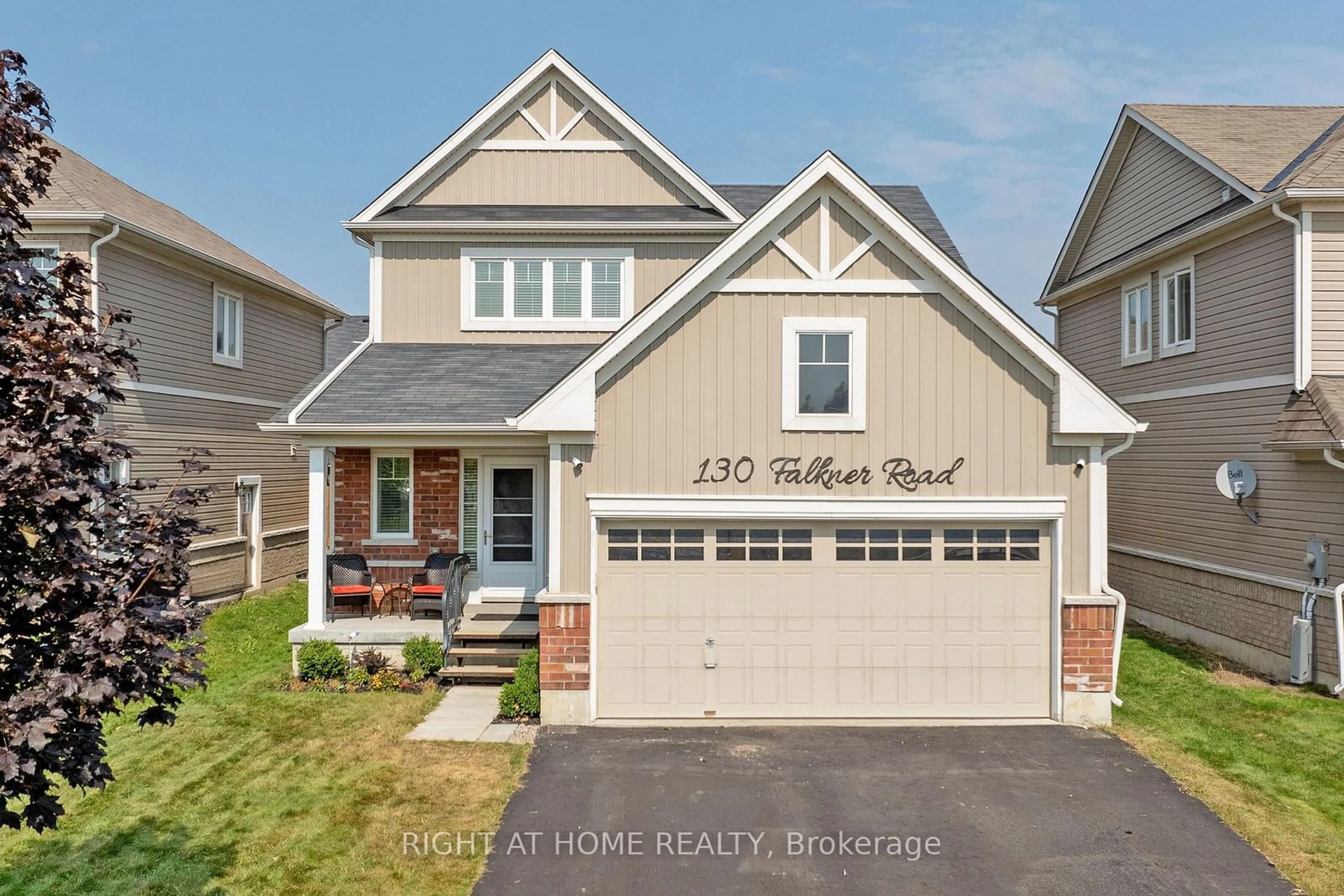 Frontside or backside of a home, the street view for 130 Falkner Rd, New Tecumseth Ontario L9R 0C2