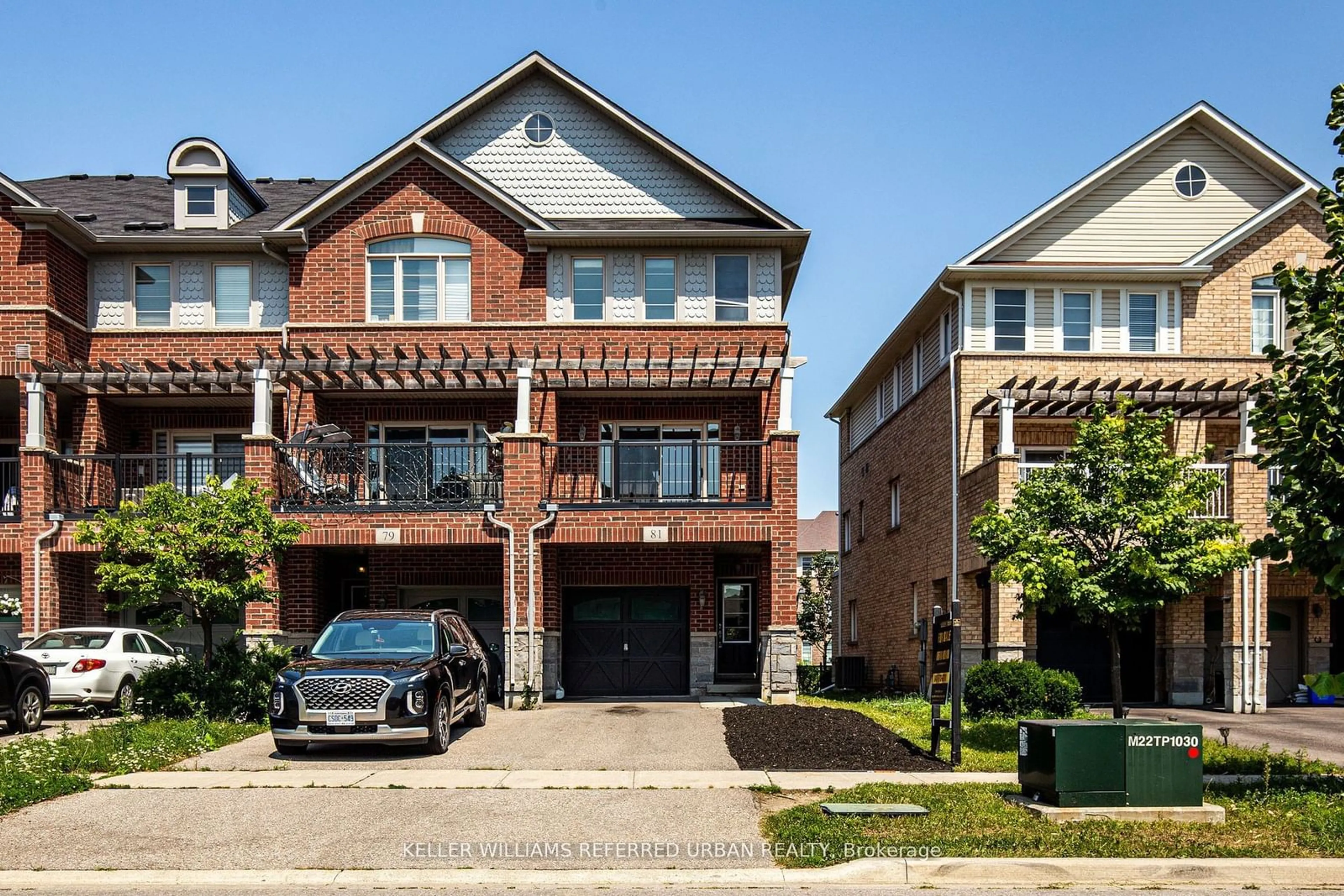 A pic from exterior of the house or condo, the street view for 81 Chokecherry Cres, Markham Ontario L6E 0J2