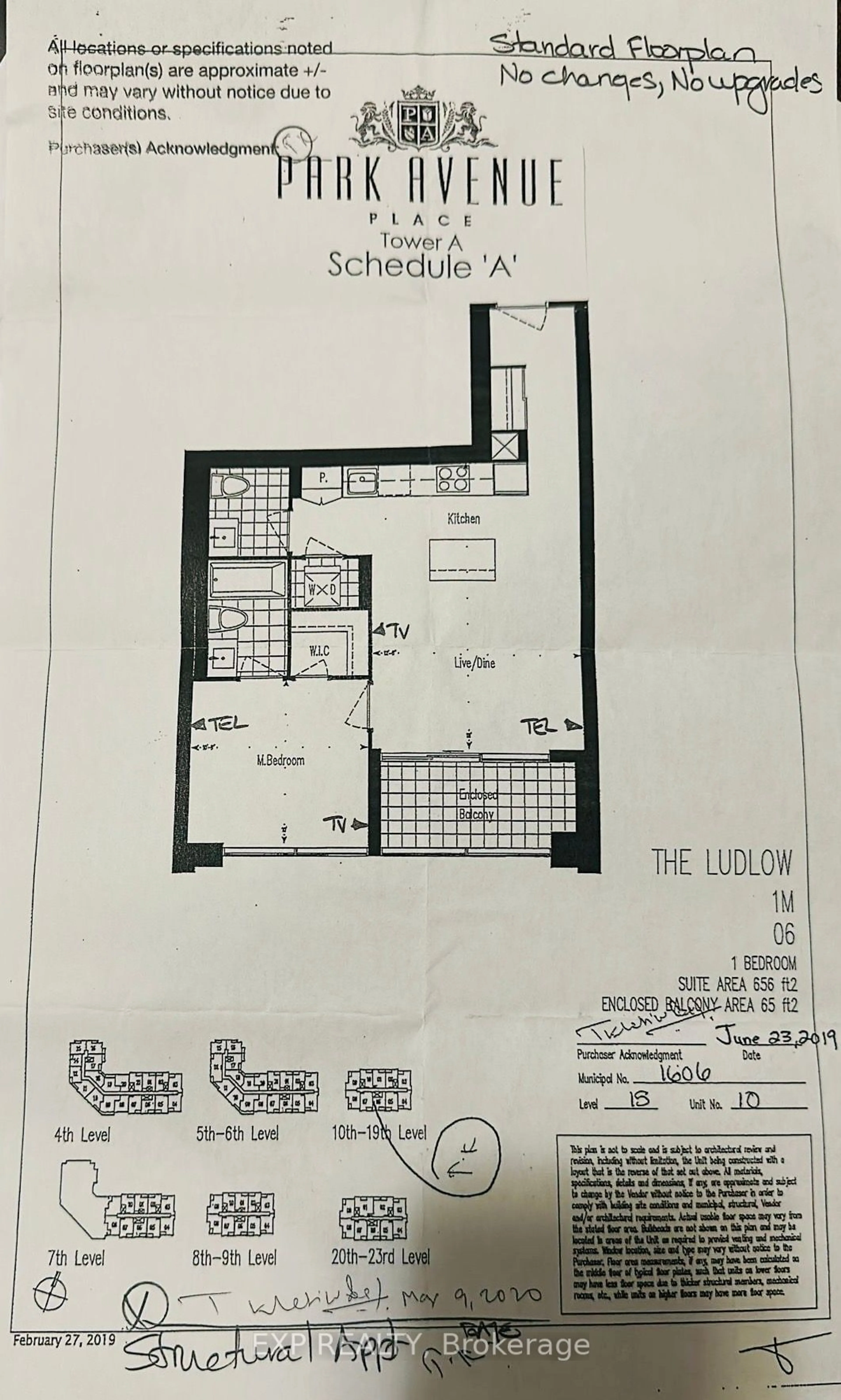 Floor plan for 9075 Jane St #1606, Vaughan Ontario L4K 0L7