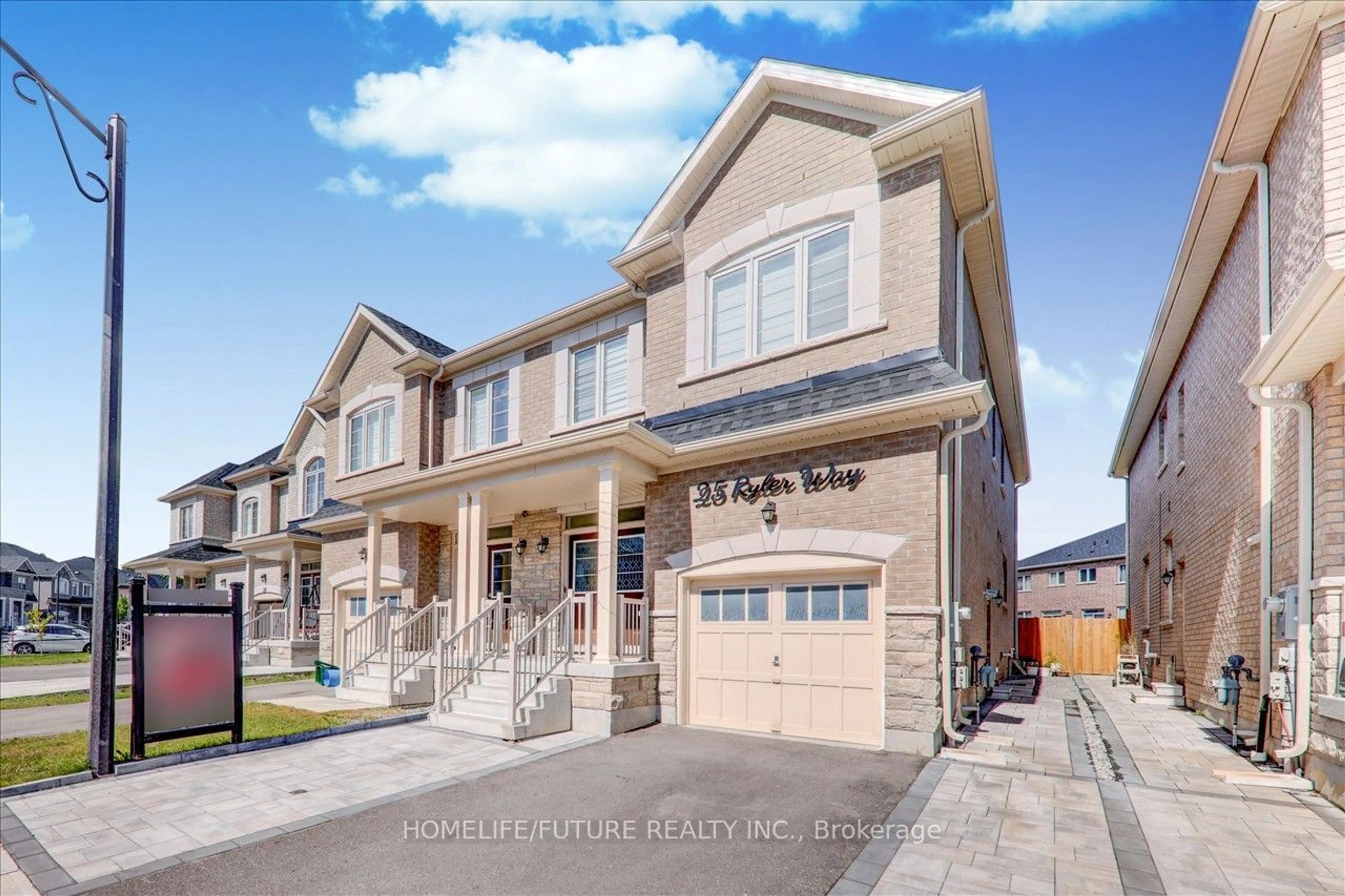 A pic from exterior of the house or condo, the street view for 25 Ryler Way, Markham Ontario L3S 0E7