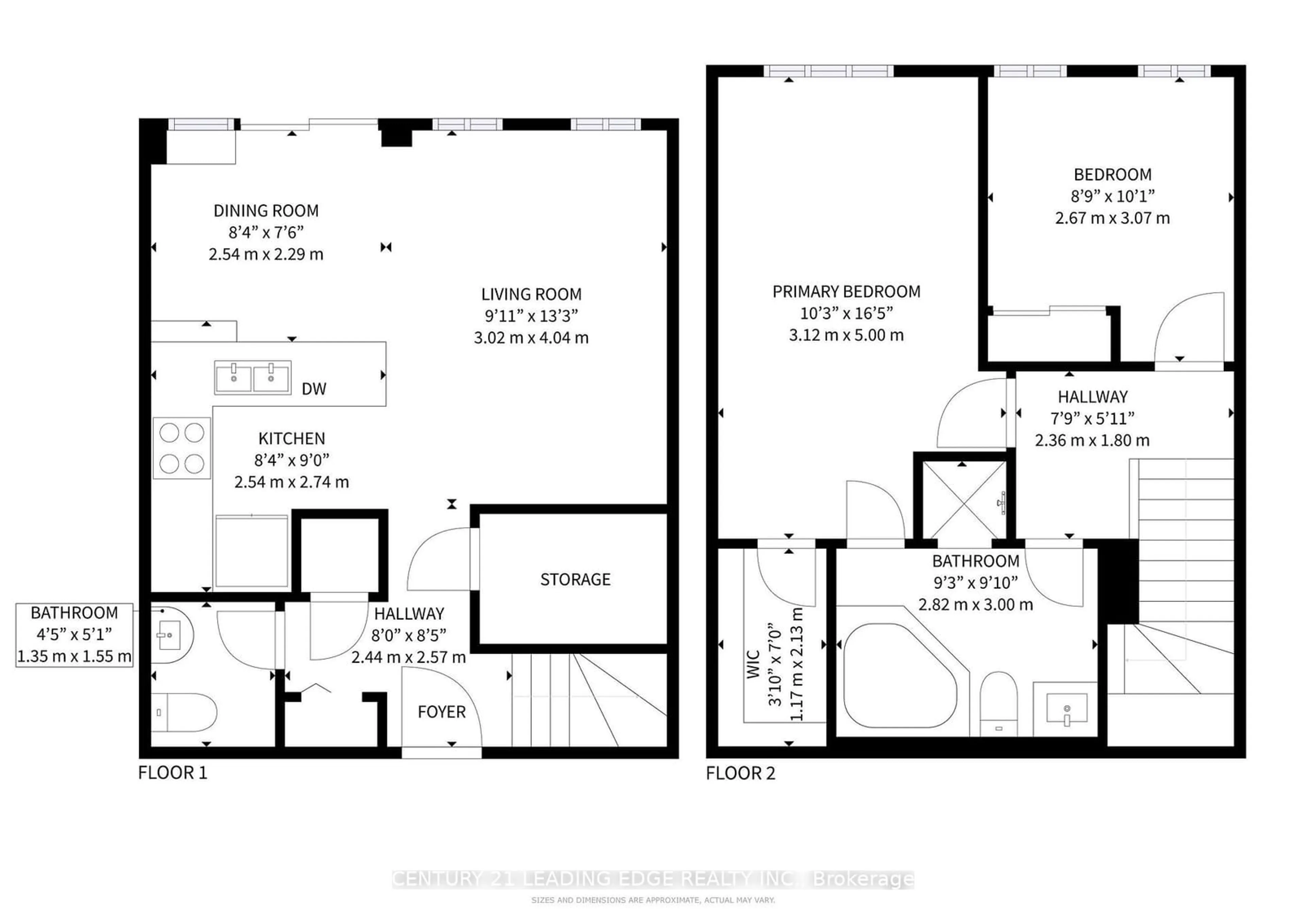 Floor plan for 15 Cornell Meadows Ave #A205, Markham Ontario L6B 1B6