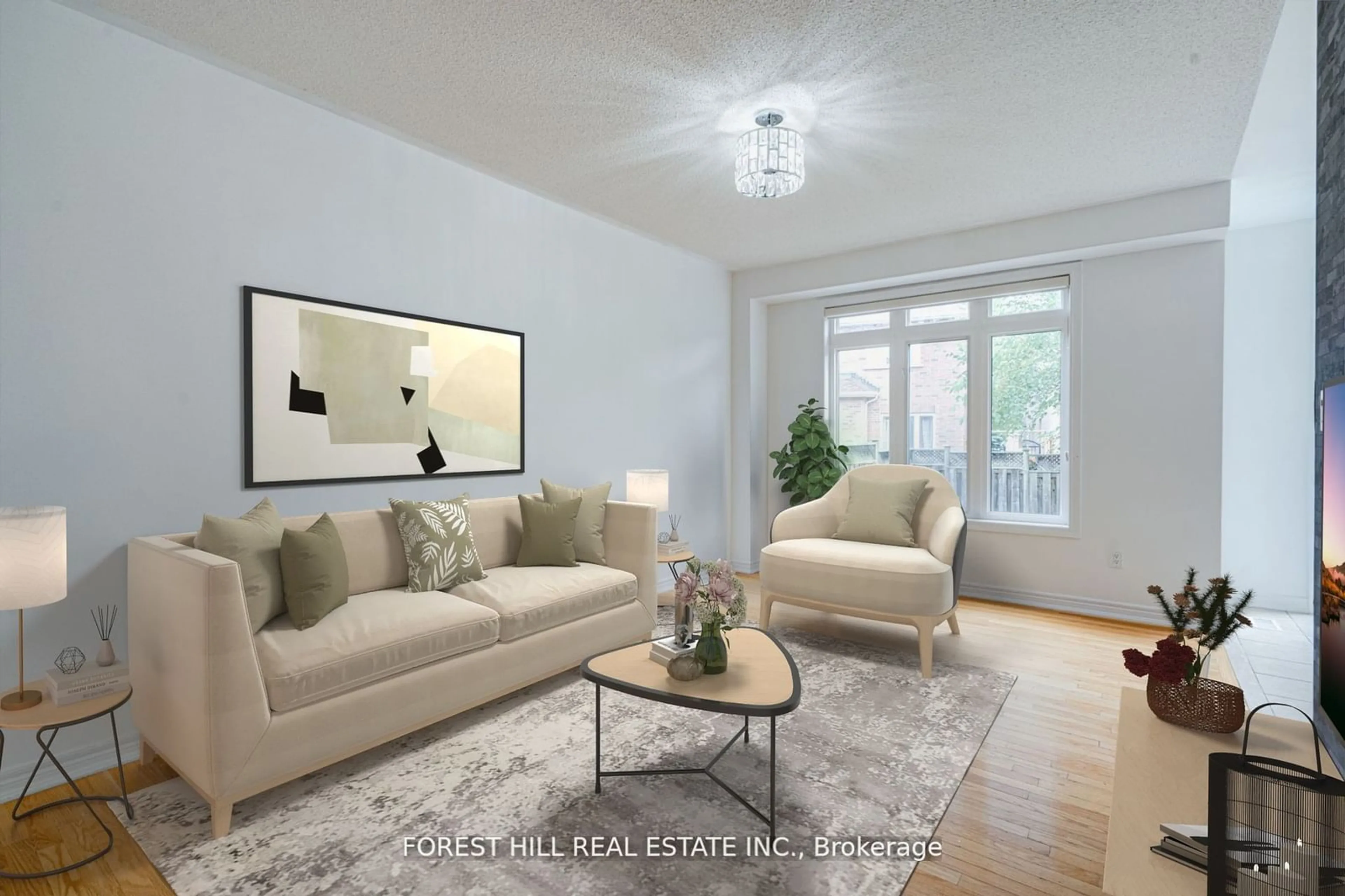 Living room, wood floors for 23 Zola Gate, Vaughan Ontario L4J 9A7