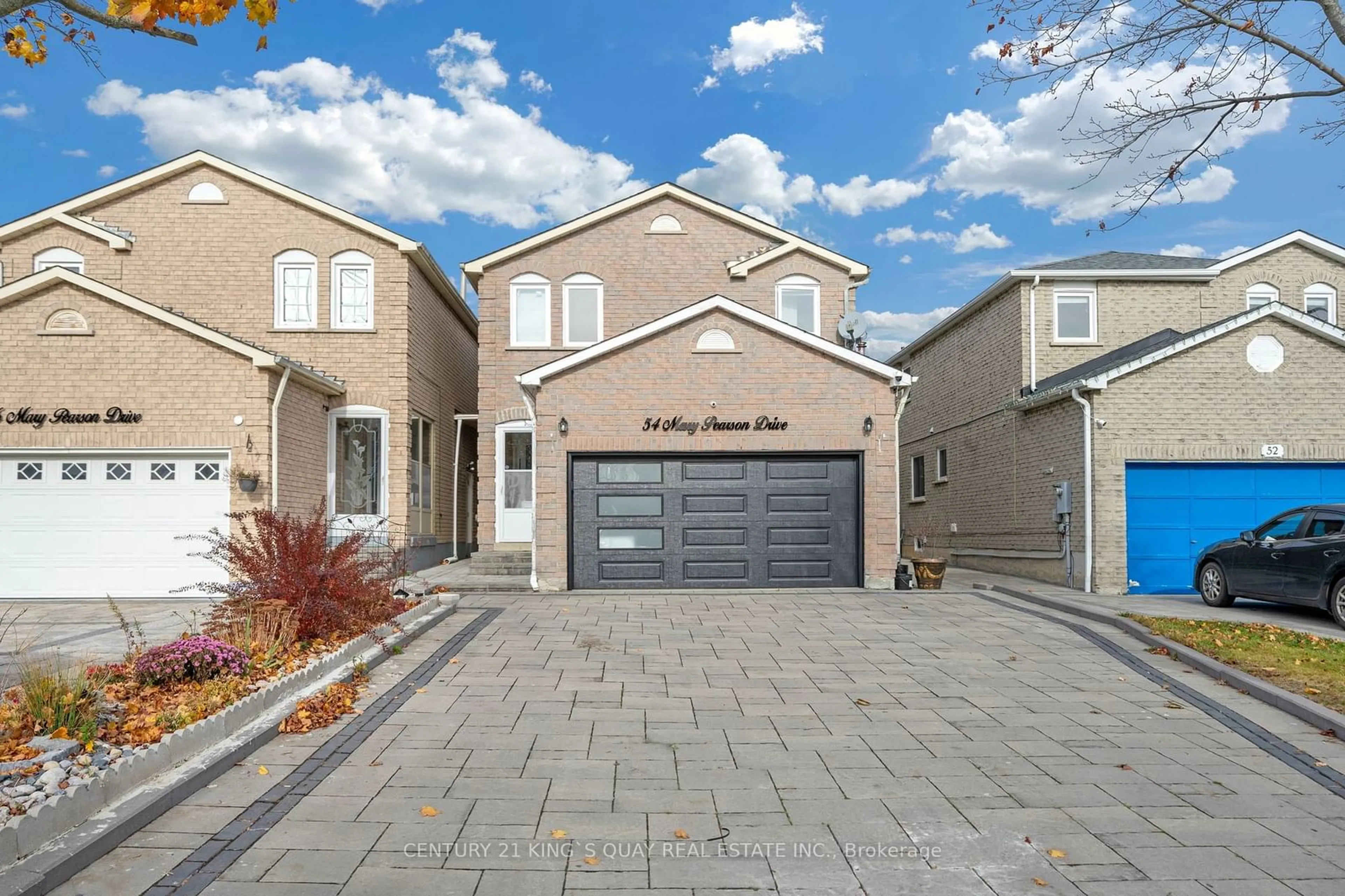 A pic from exterior of the house or condo, the street view for 54 Mary Pearson Dr, Markham Ontario L3S 2Y7