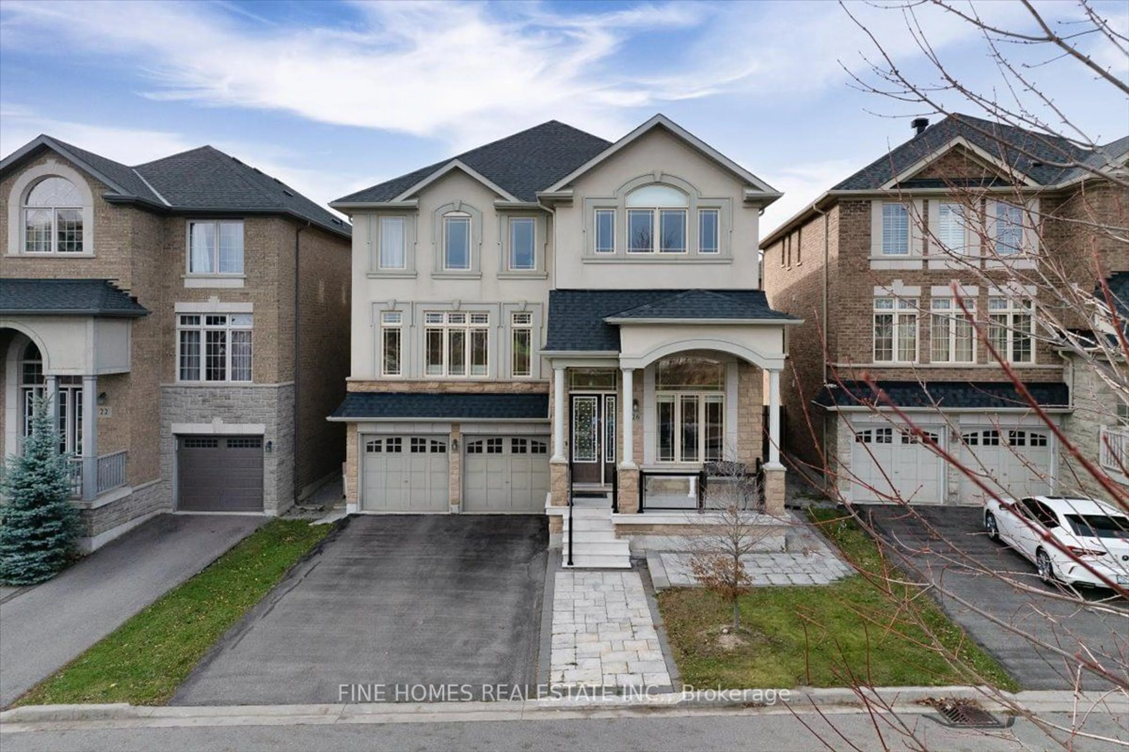 Frontside or backside of a home, the street view for 26 Gesher Cres, Vaughan Ontario L6A 0W8