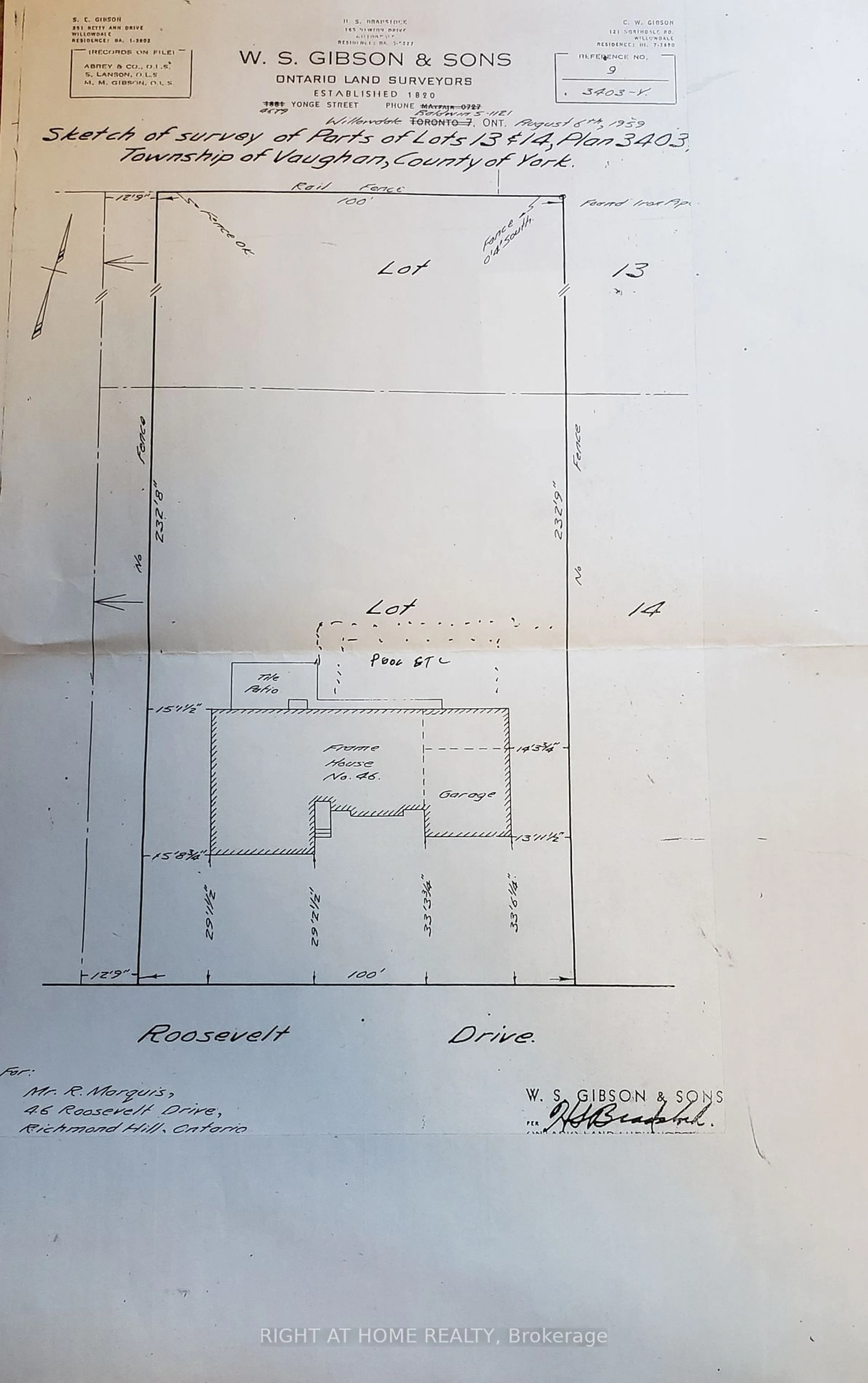 Floor plan for 46 Roosevelt Dr, Richmond Hill Ontario L4C 6V4