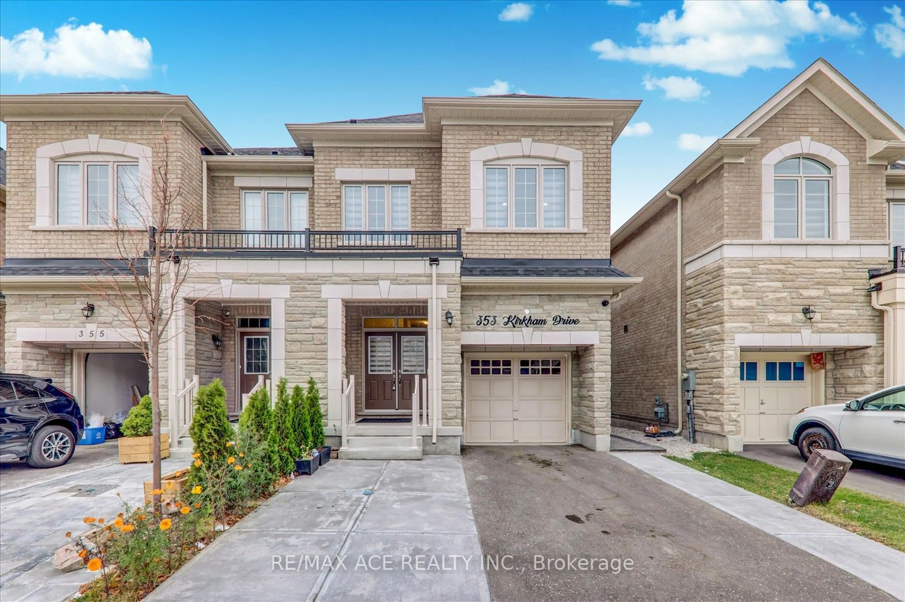 Home with brick exterior material for 353 Kirkham Dr, Markham Ontario L3S 0E8