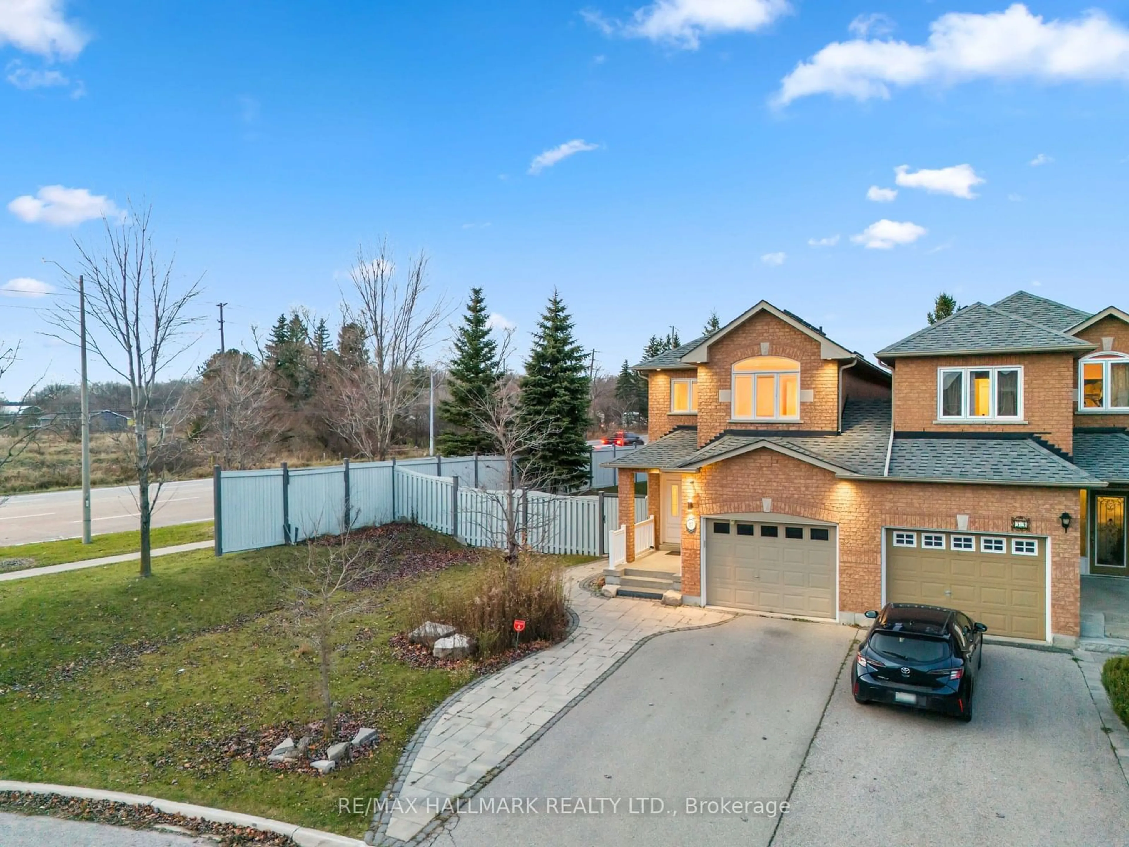 Frontside or backside of a home, the fenced backyard for 57 Brightsview Dr, Richmond Hill Ontario L4E 3Z1