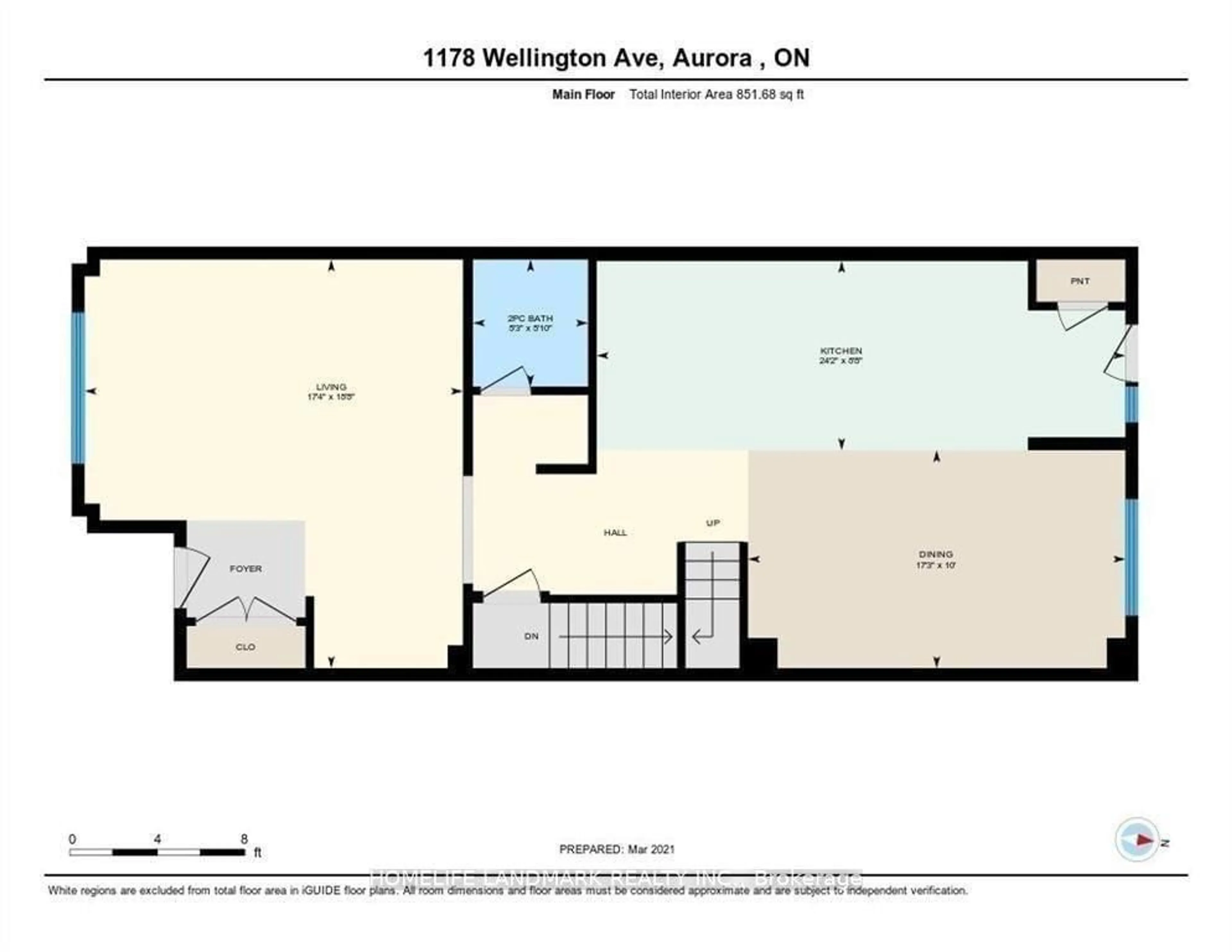 Floor plan for 1178 Wellington St, Aurora Ontario L4G 2C9