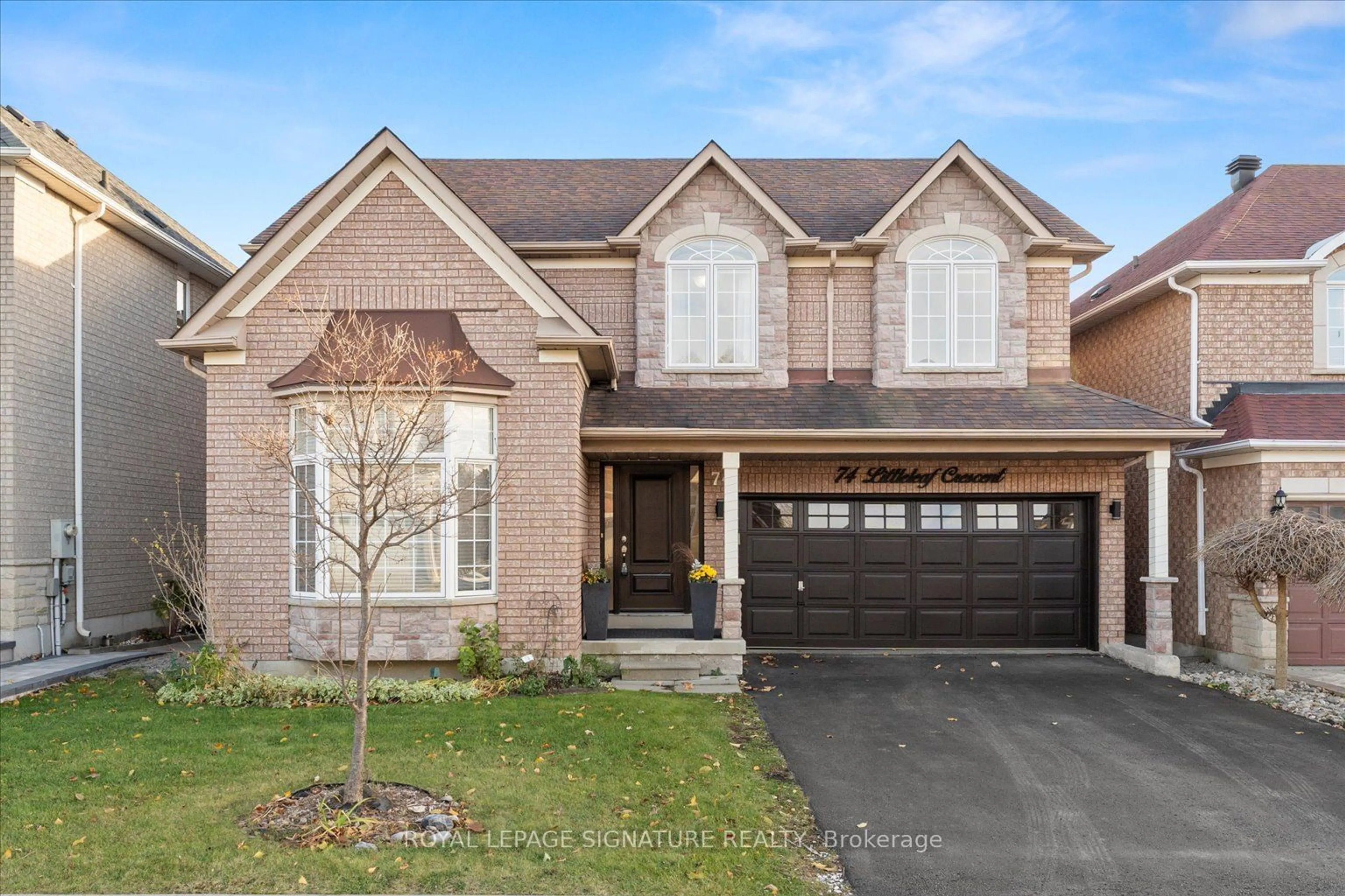 Home with brick exterior material for 74 Littleleaf Cres, Markham Ontario L3S 4G1