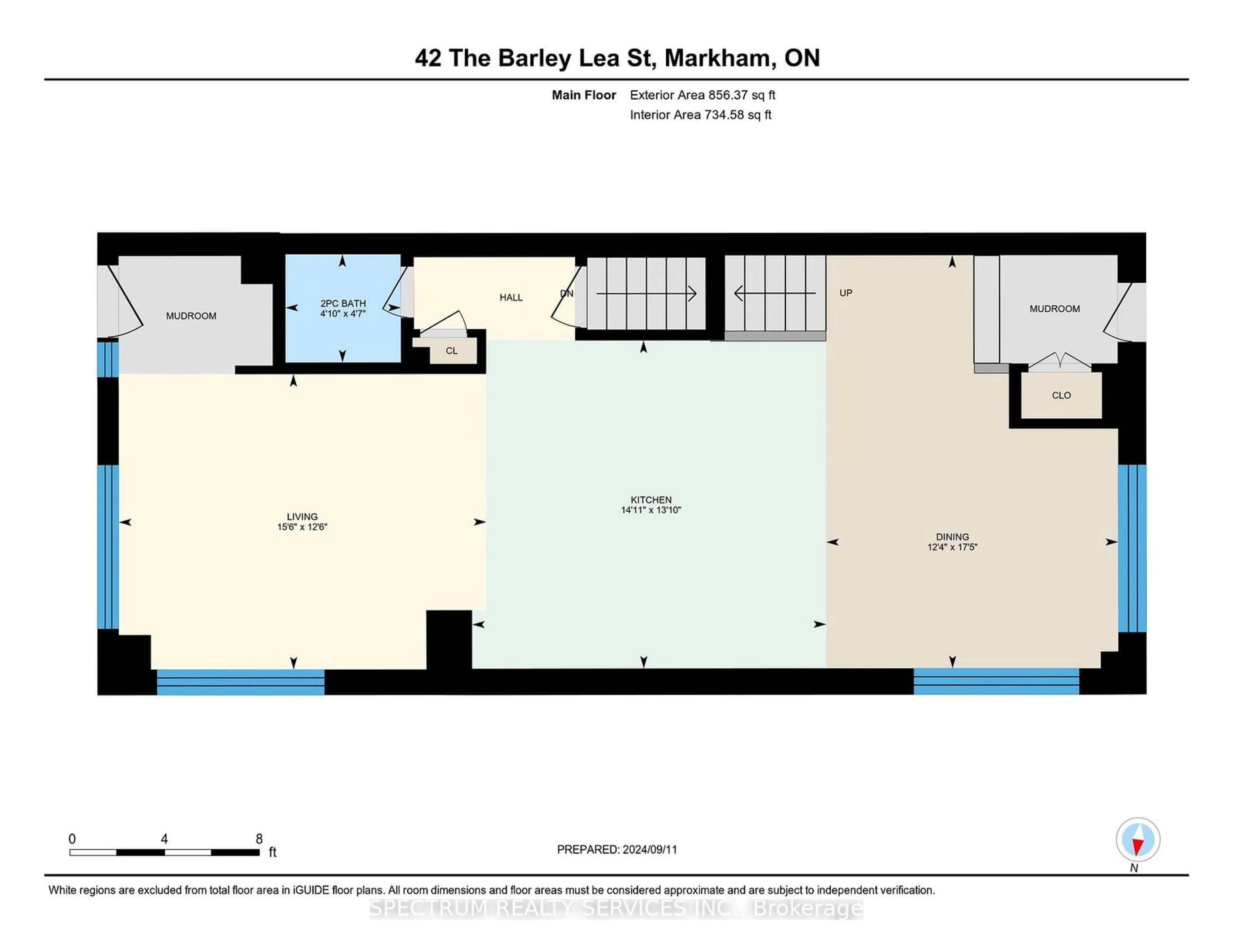 Floor plan for 42 The Barley Lea St, Markham Ontario