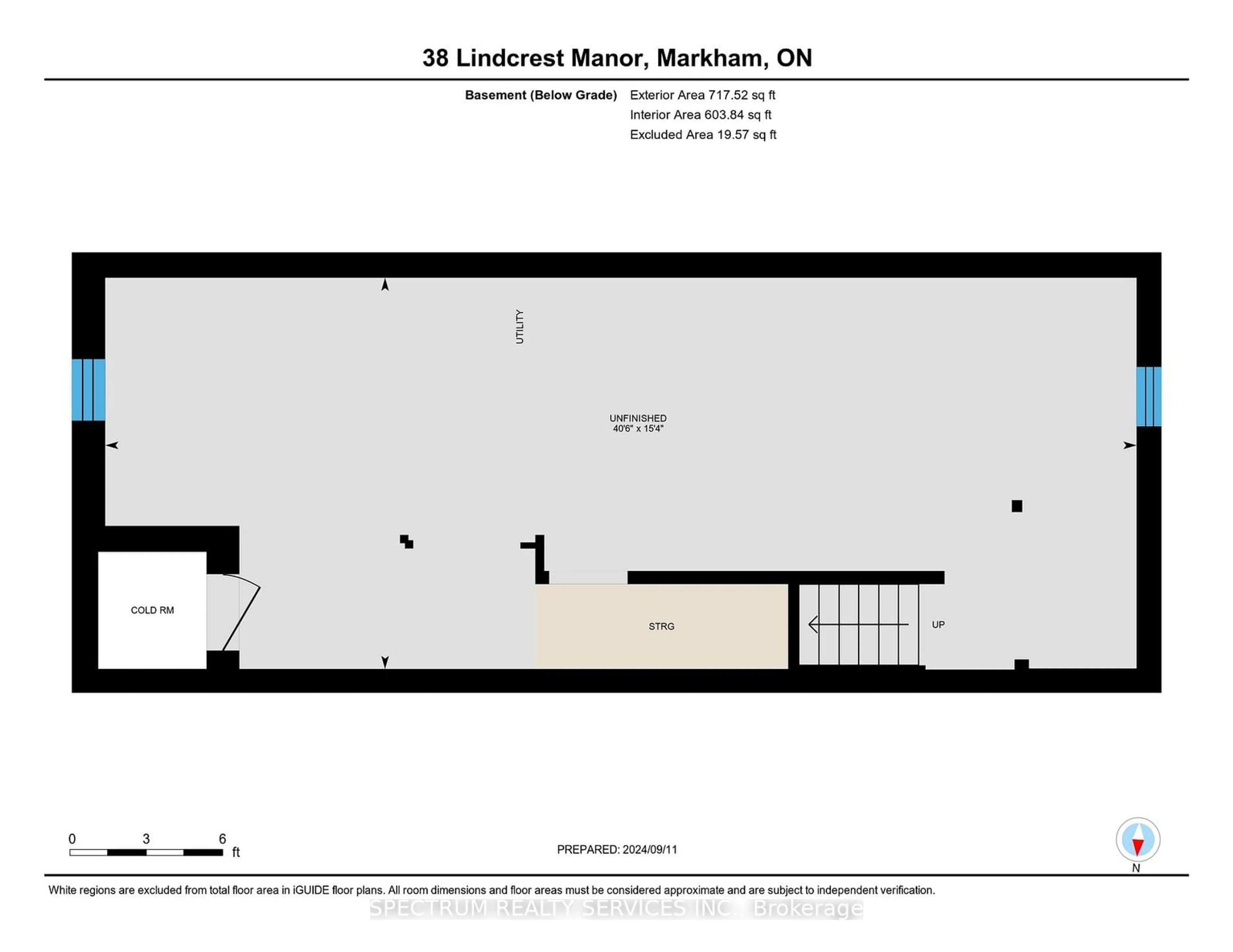 Floor plan for 38 Lindcrest Manr, Markham Ontario