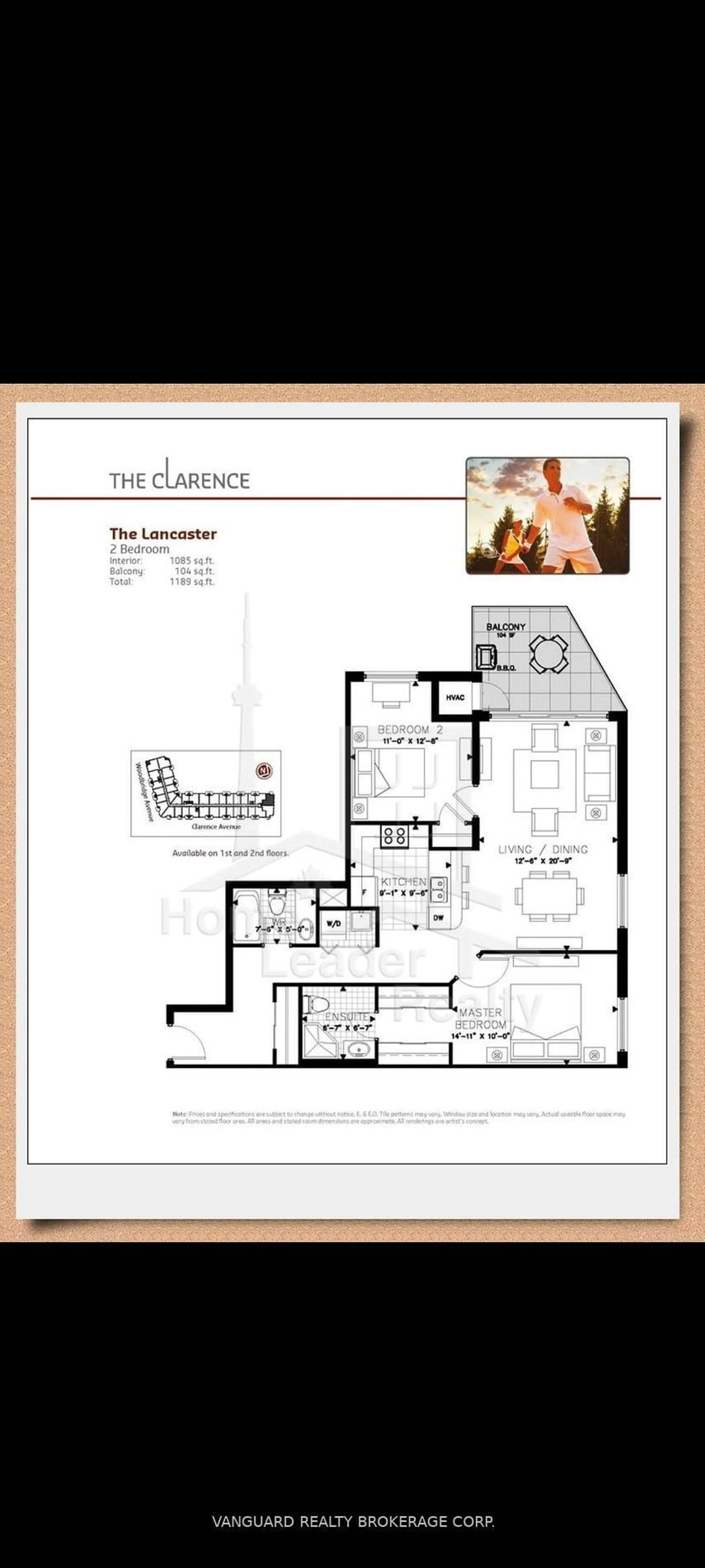 Floor plan for 86 Woodbridge Ave #209, Vaughan Ontario L4L 0E4