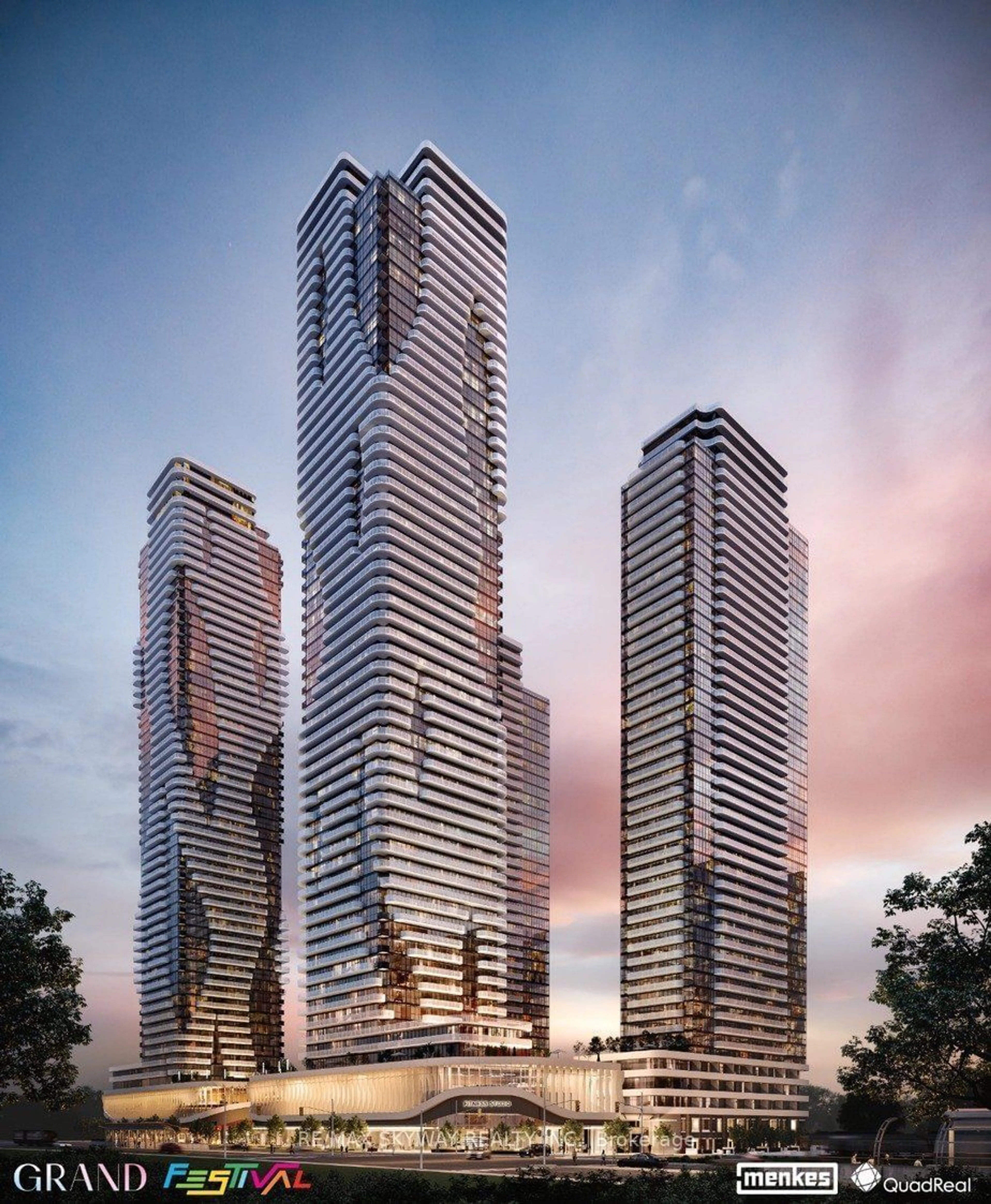 A pic from exterior of the house or condo, the view of city buildings for 195 Commerce St #210, Vaughan Ontario L4K 5Z7