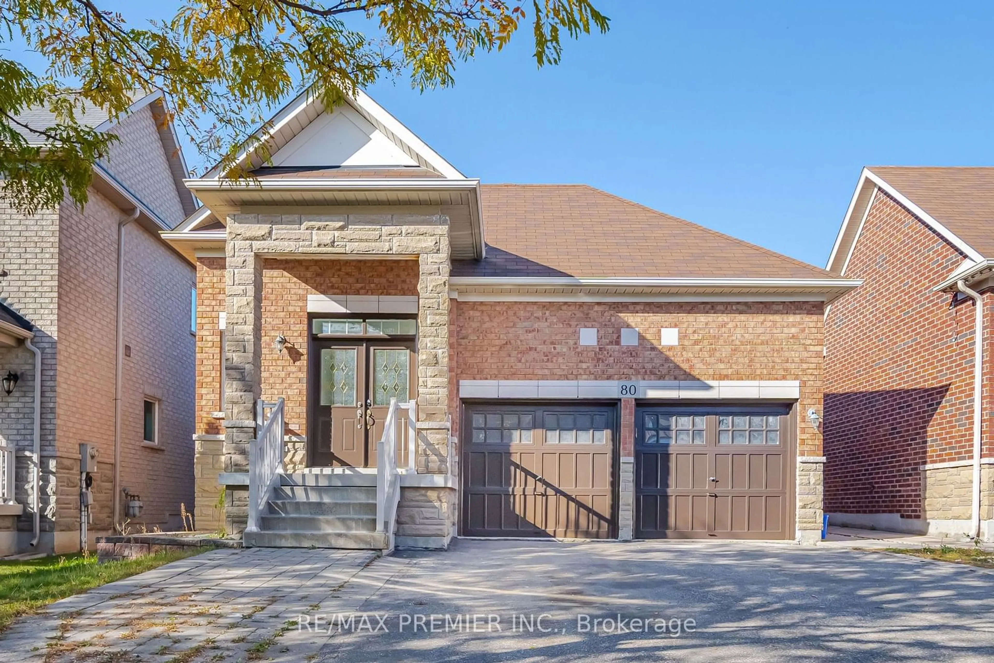 Home with brick exterior material for 80 Heathcliffe Dr, Vaughan Ontario L4H 0V2