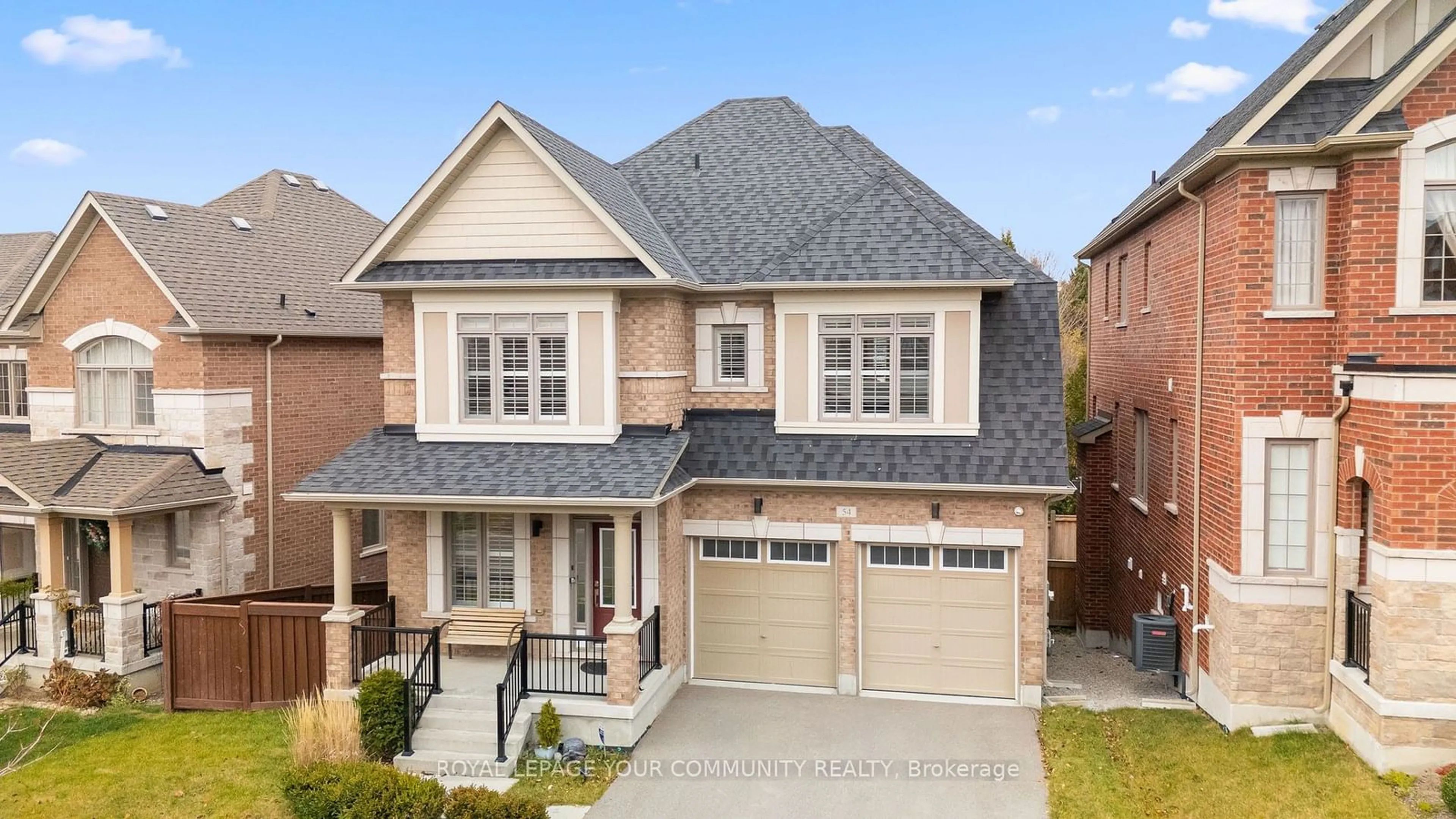 Home with brick exterior material for 54 Prairie Grass Cres, East Gwillimbury Ontario L9N 1K3