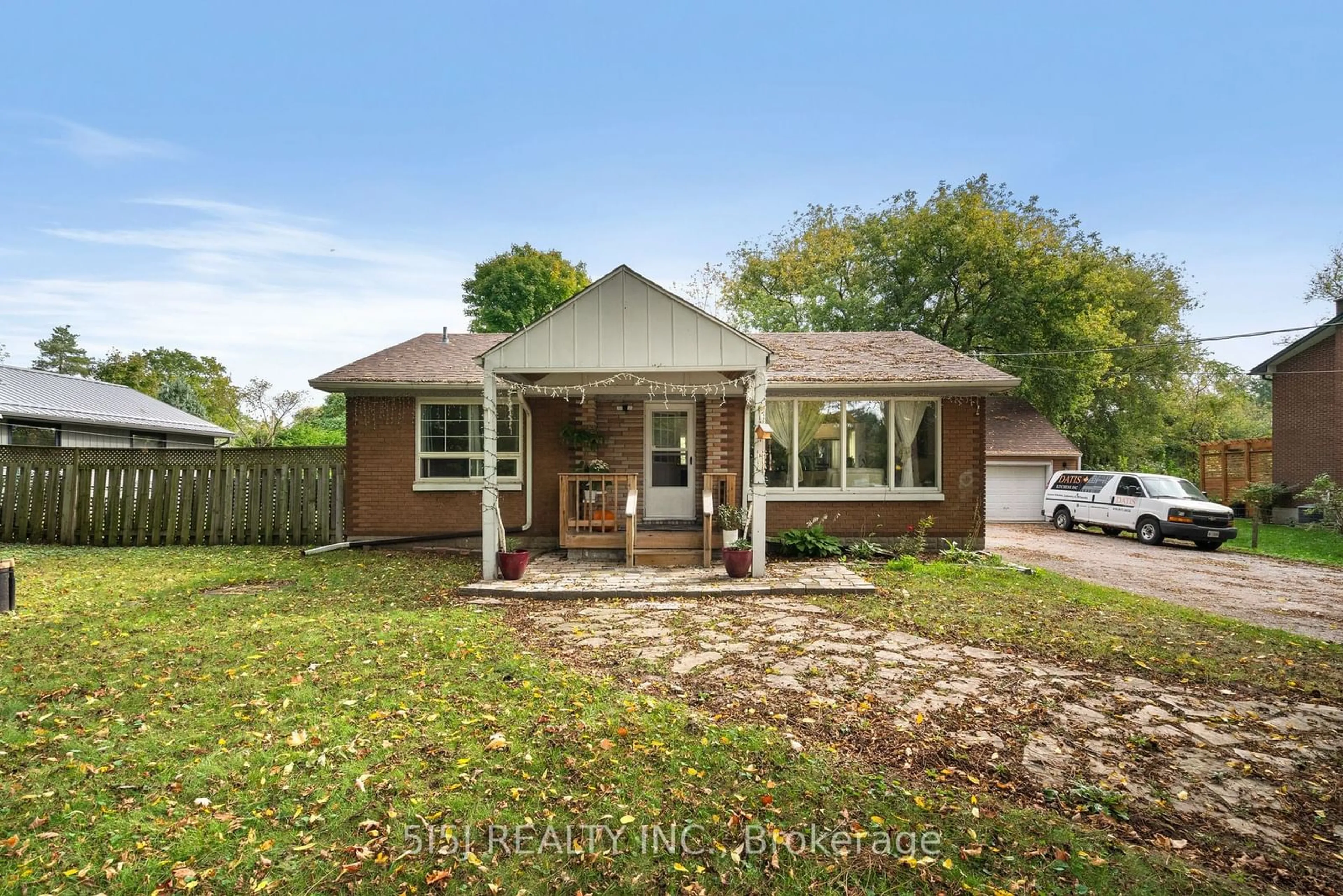 Frontside or backside of a home, the fenced backyard for 18947 Mccowan Rd, East Gwillimbury Ontario L0G 1M0