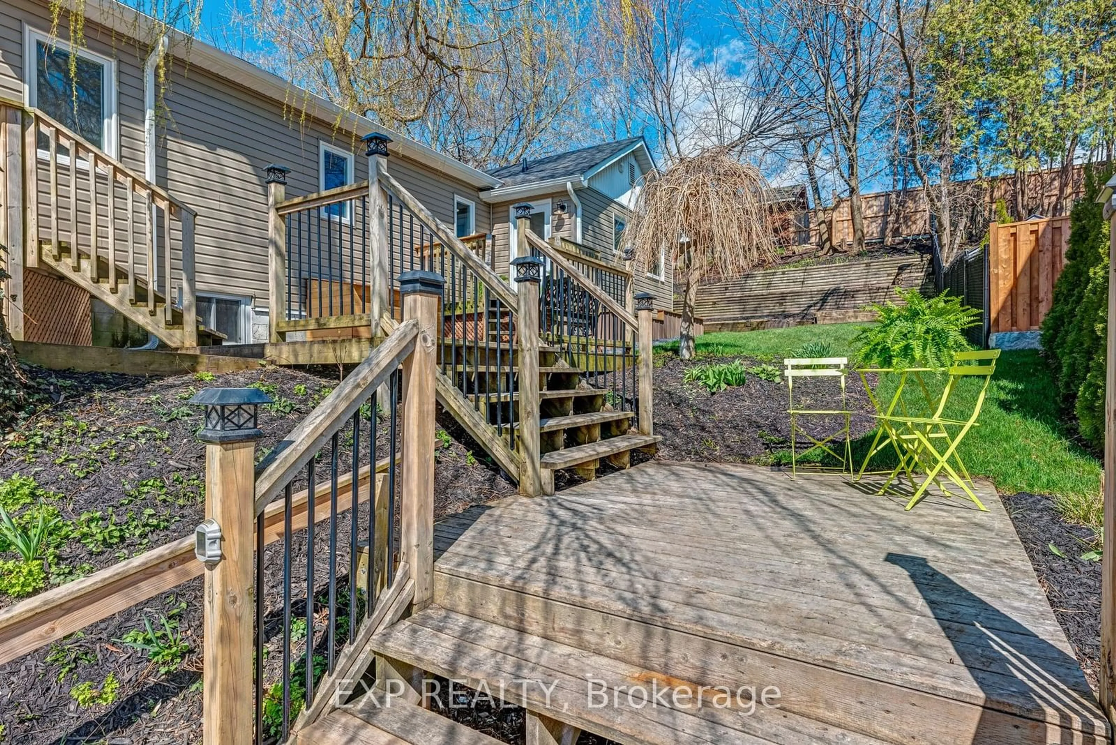 Frontside or backside of a home, the fenced backyard for 8 Valley Rd, Whitchurch-Stouffville Ontario L4A 7X3