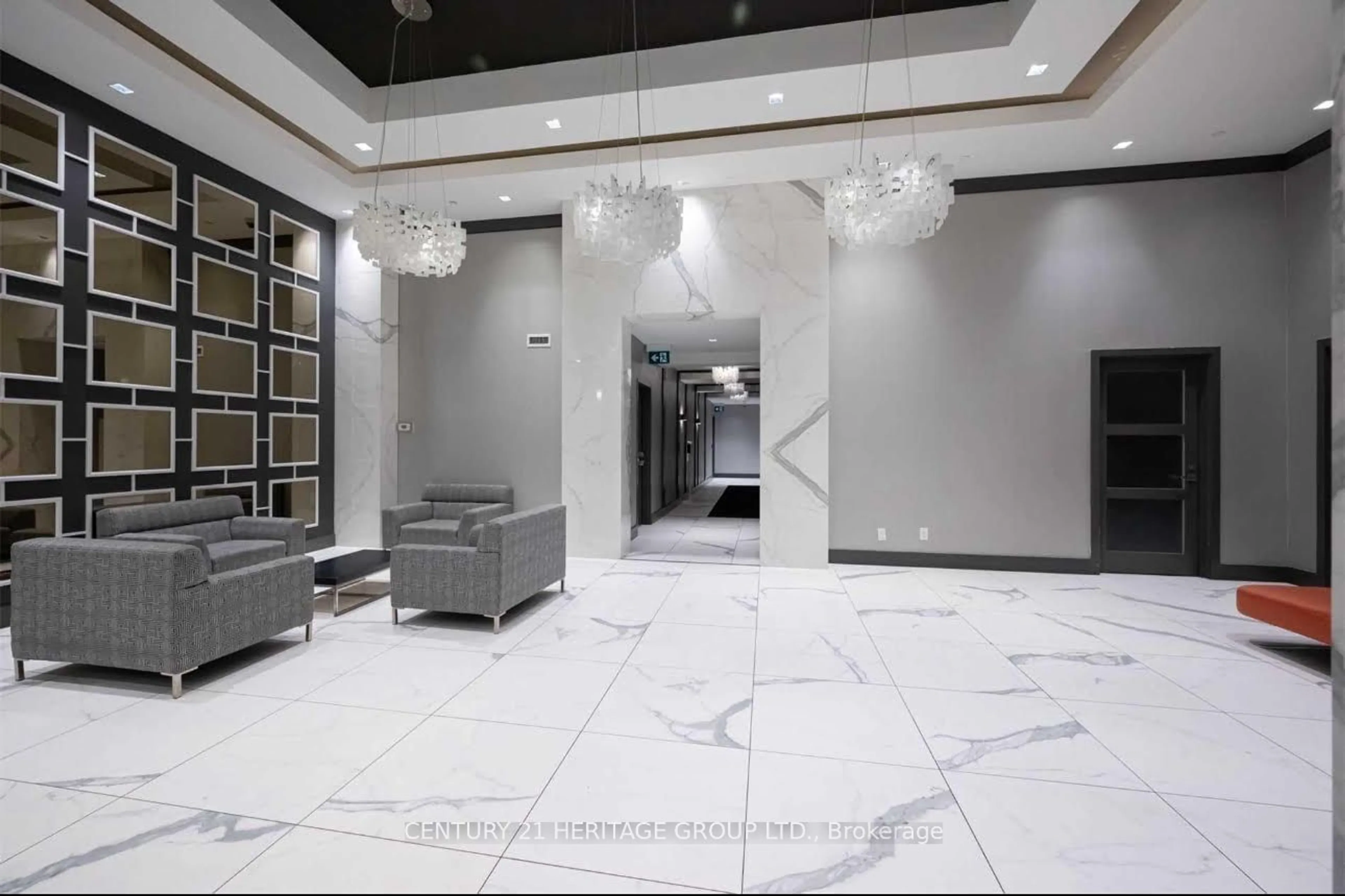 Indoor lobby, ceramic floors for 3700 Hwy 7 #2205, Vaughan Ontario L4L 1A6